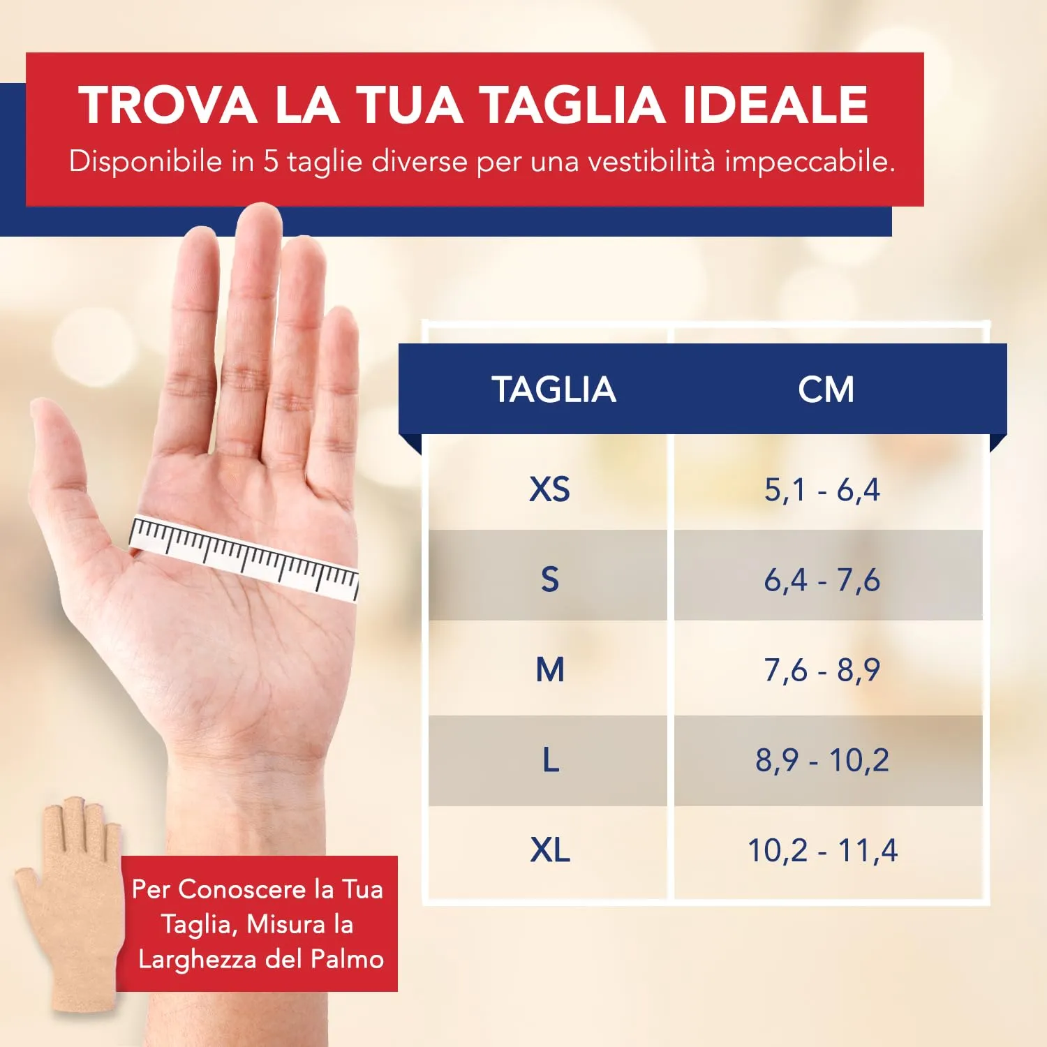 Dr. Arthritis Tutore Polso a Compressione per Artrosi e Tunnel Carpale, Beige, Taglia M, 1 Paio - immagine 3