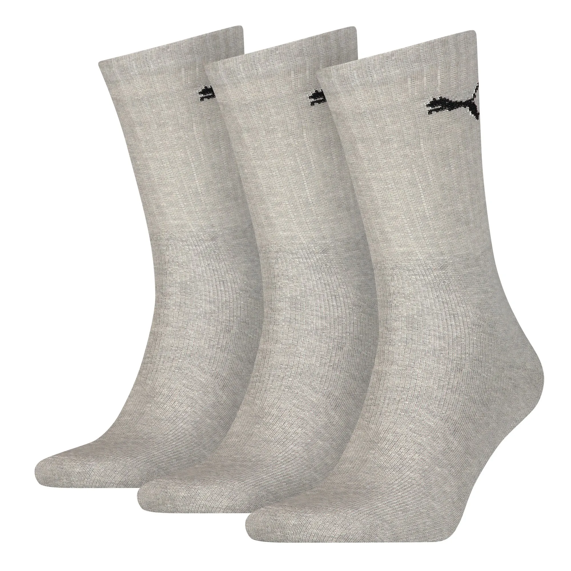 Puma Unisex Sport Cush Crew Socks, Grey, 35/38, 12-Pack - immagine 1