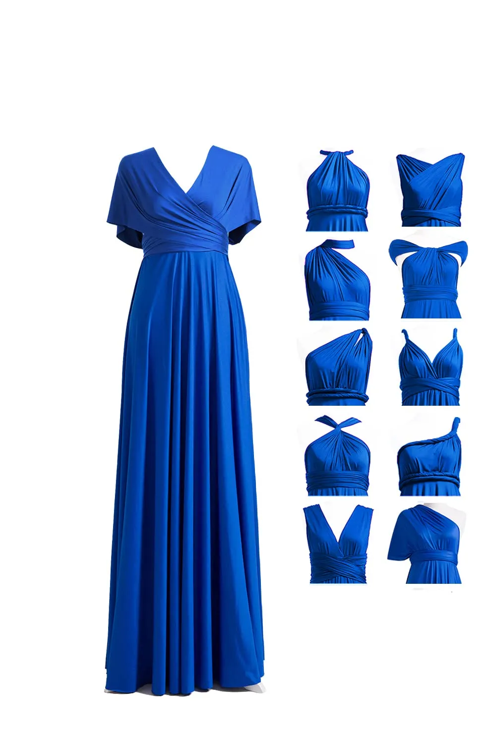 72styles Abito Cerimonia Donna Vestito Elegante Infinity Damigella d'Onore - immagine 1