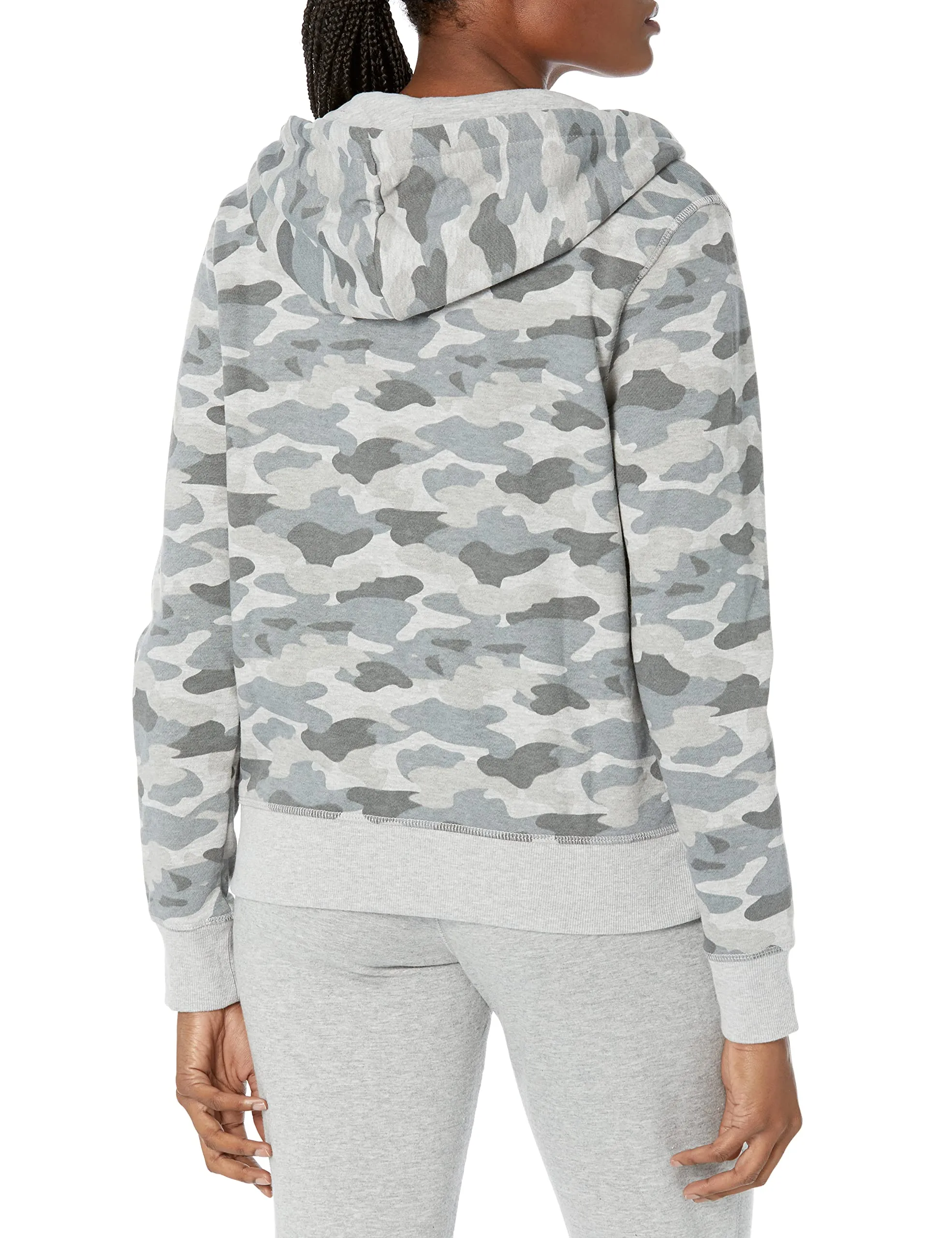 Amazon Essentials Wae50008fl18 Cappuccio Donna, Grey Camo, Small - immagine 2