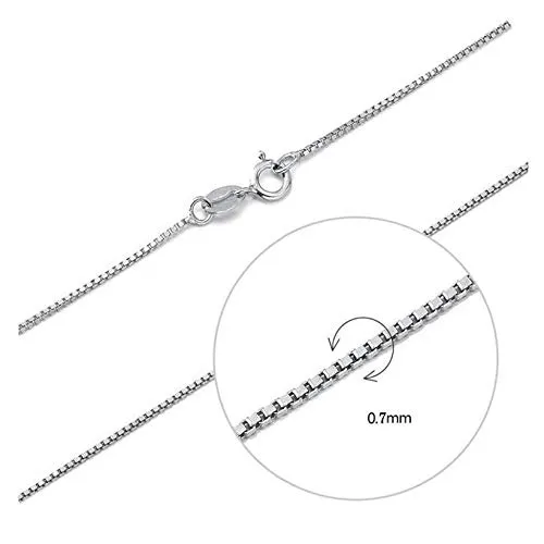 Gold Gala Collana in Argento 925 a Maglia Veneziana Sottile, 50 cm - immagine 4