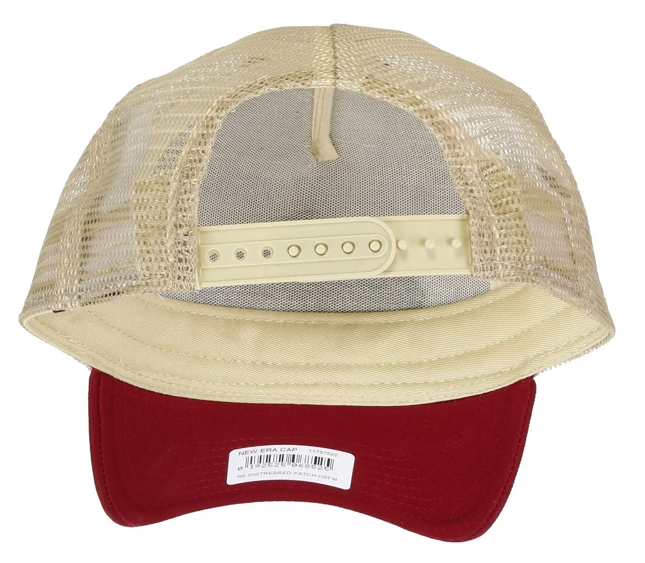 New Era A Frame Trucker Cap Distressed Patch Red/White - One Size - immagine 2