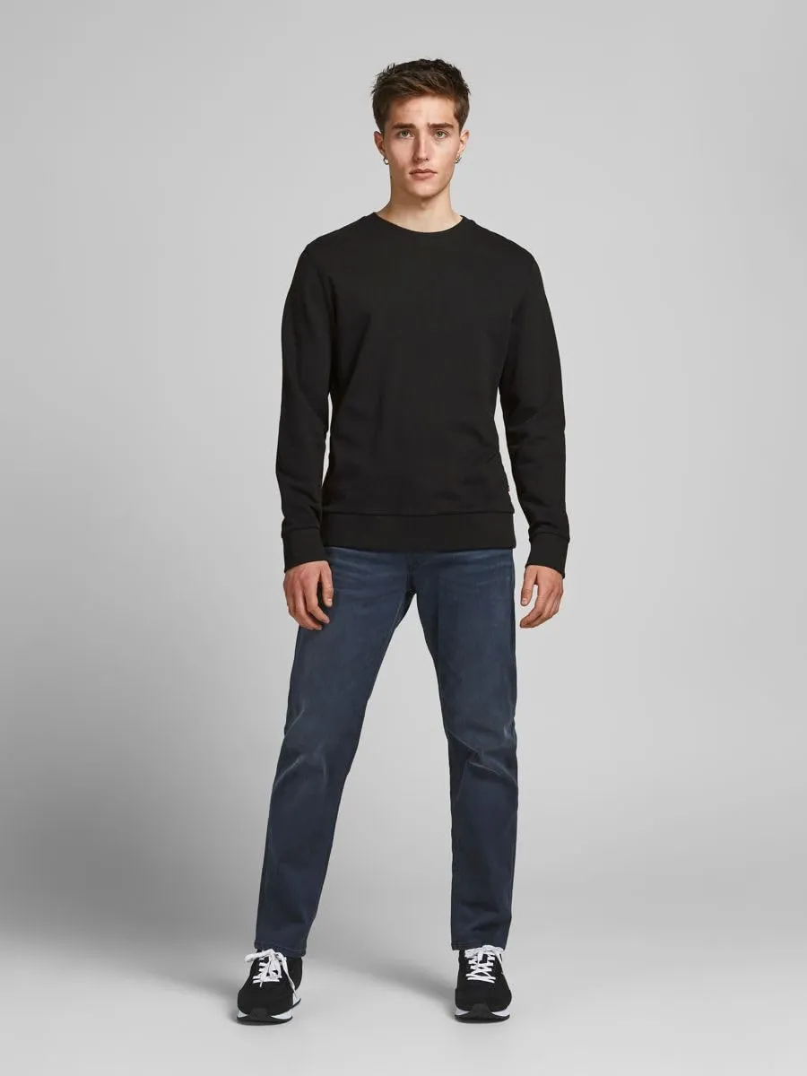 Jack & Jones JJEHOLMEN Sweat Crew Neck Noos Felpa, Black, Medium - immagine 5