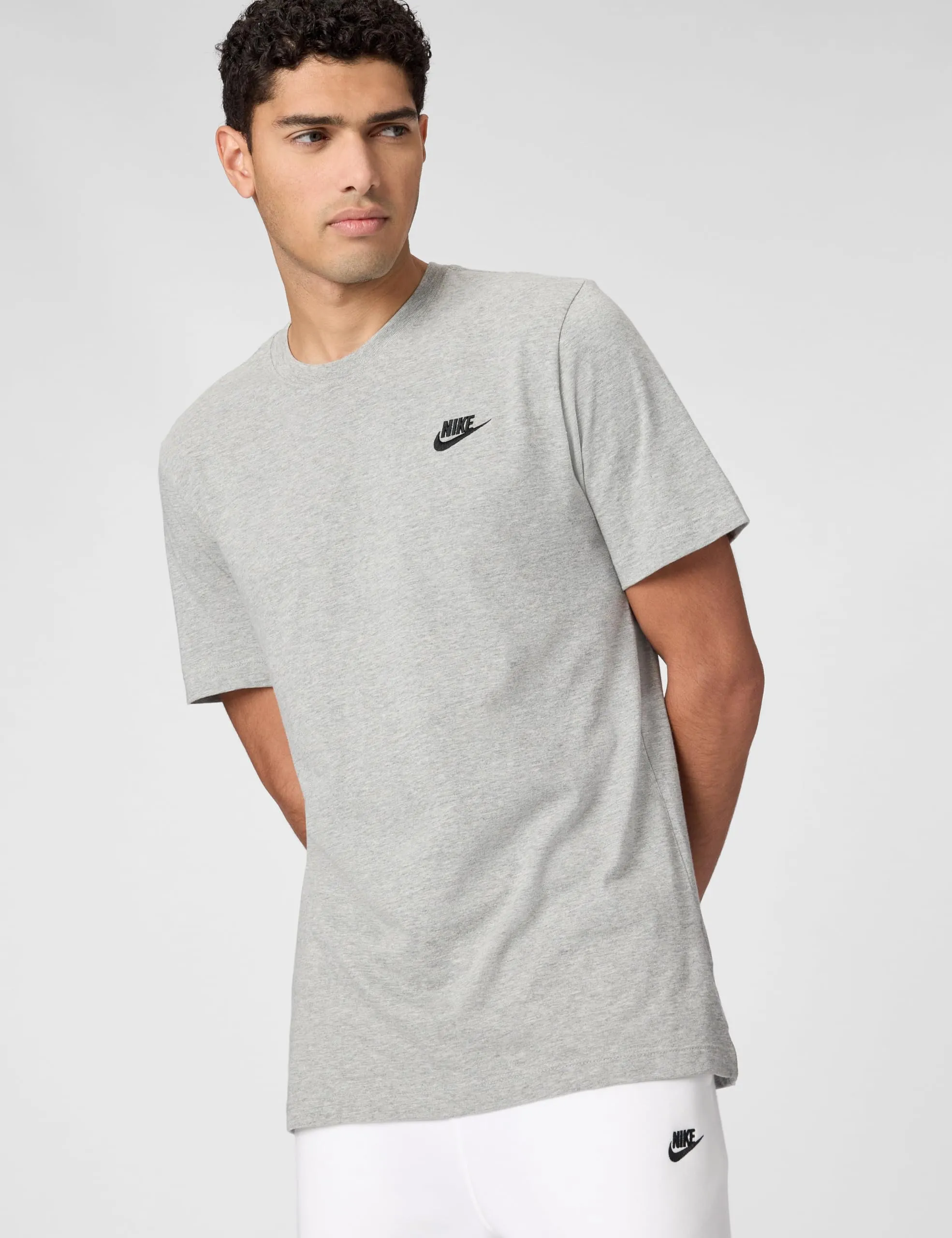 Nike NSW Club Tee - Dk Grey Heather Black - XL - immagine 5