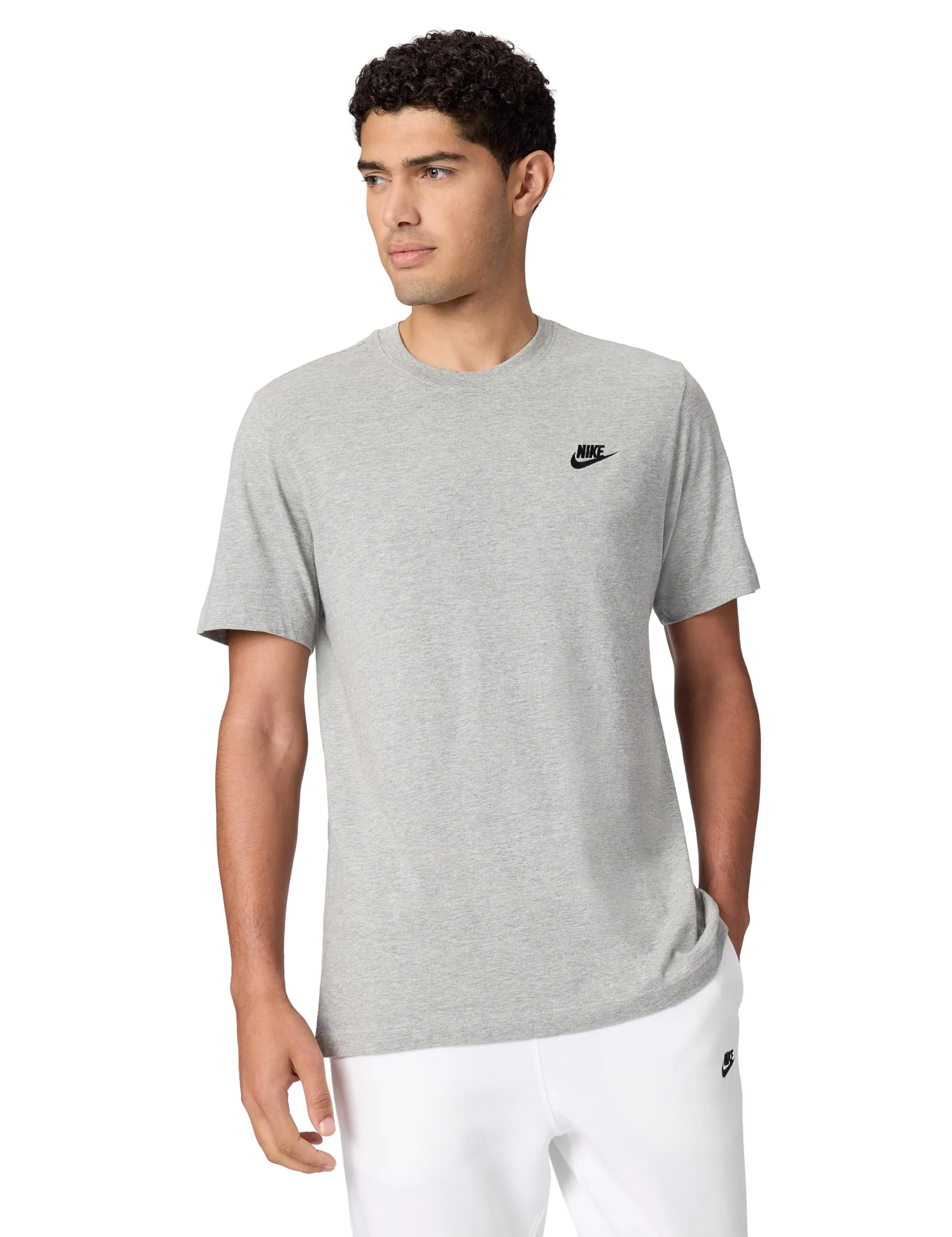 Nike NSW Club Tee, Dk Grey Heather Black, S - immagine 1