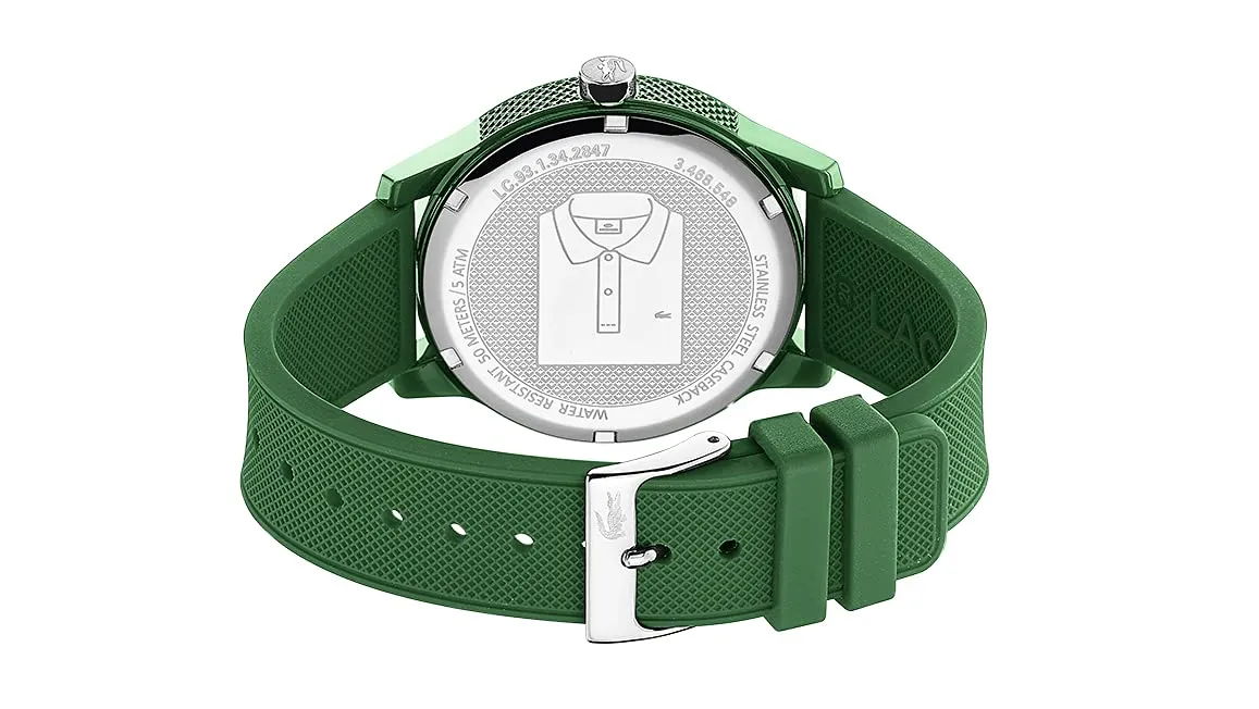 Lacoste 12.12 Analog Quartz Men's Watch Green Silicone Strap - 2010985 - immagine 3