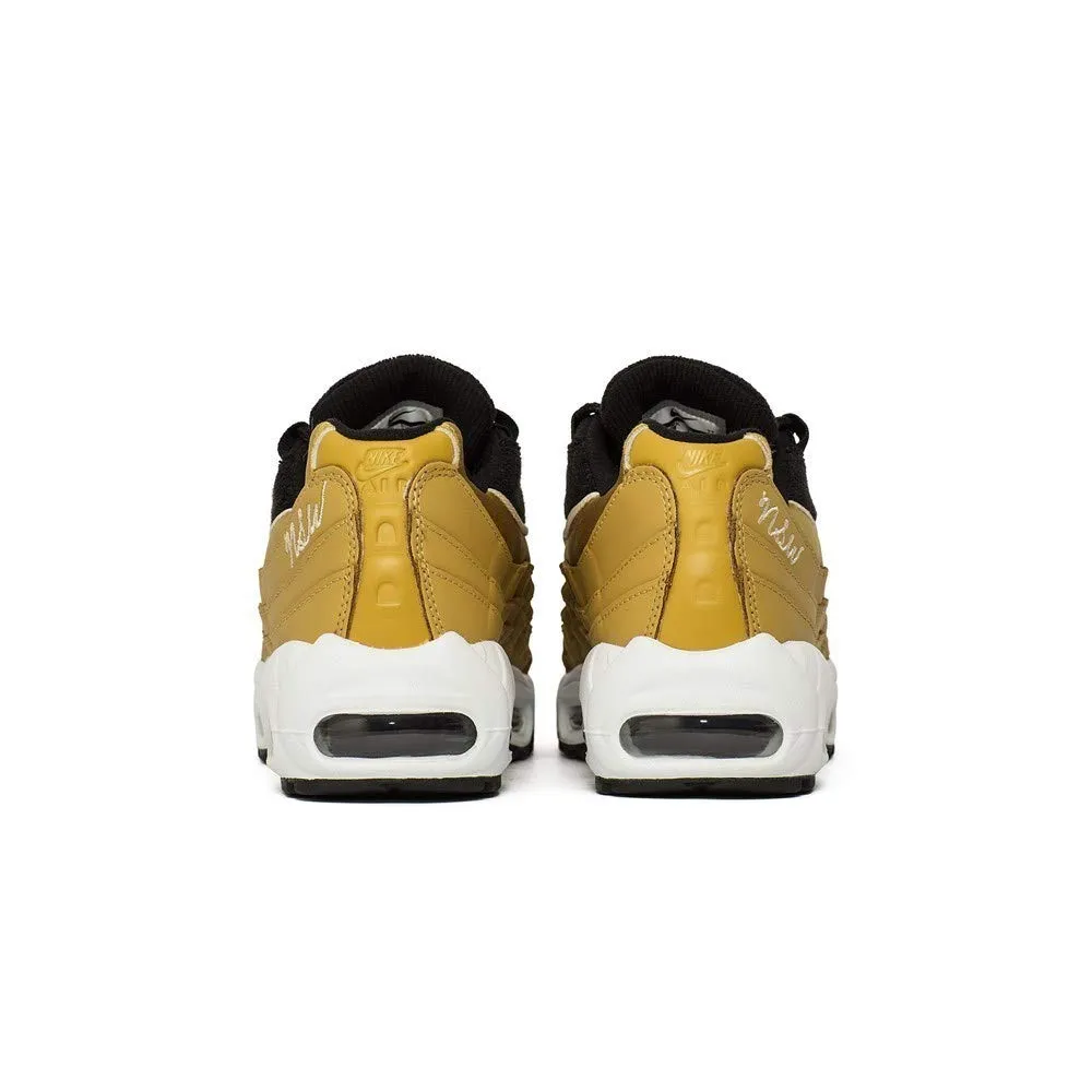 Nike Women's Air Max 95 LX Running Shoes, Wheat Gold/Black/Guava Ice, 36 EU - immagine 3