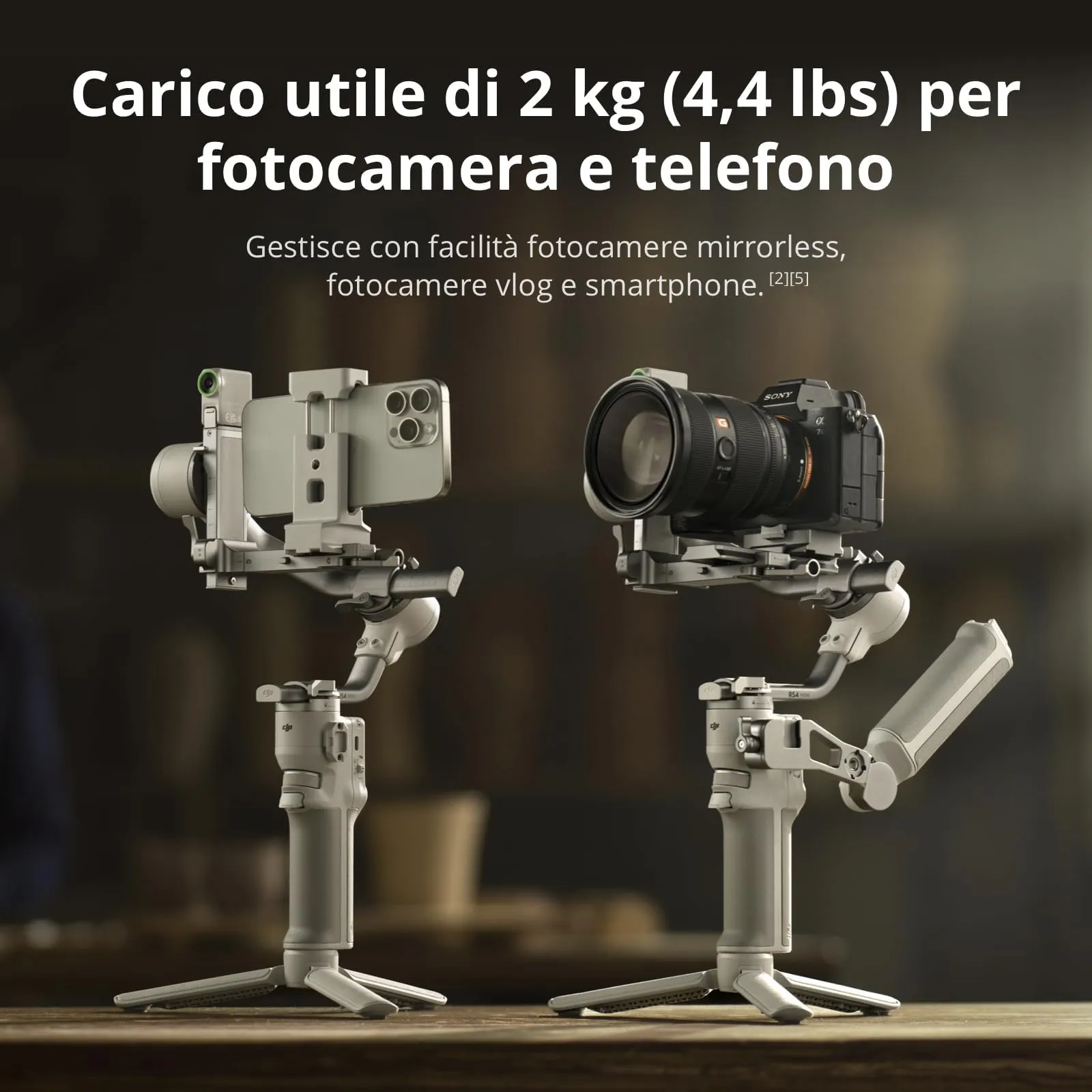 DJI RS 4 Mini Stabilizzatore per Fotocamera Canon Sony Nikon Fujifilm - immagine 6