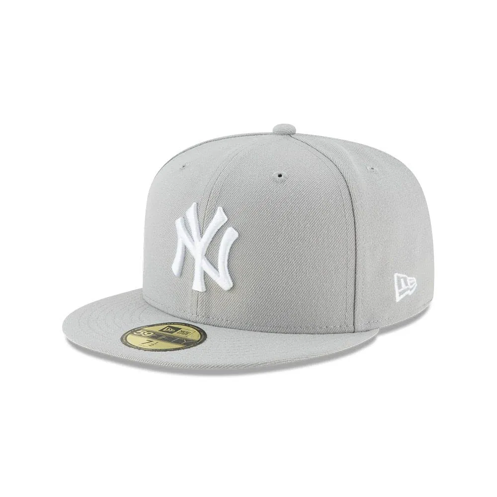 New Era MLB New York Yankees Basic 59Fifty Fitted Hat - Grey - immagine 1