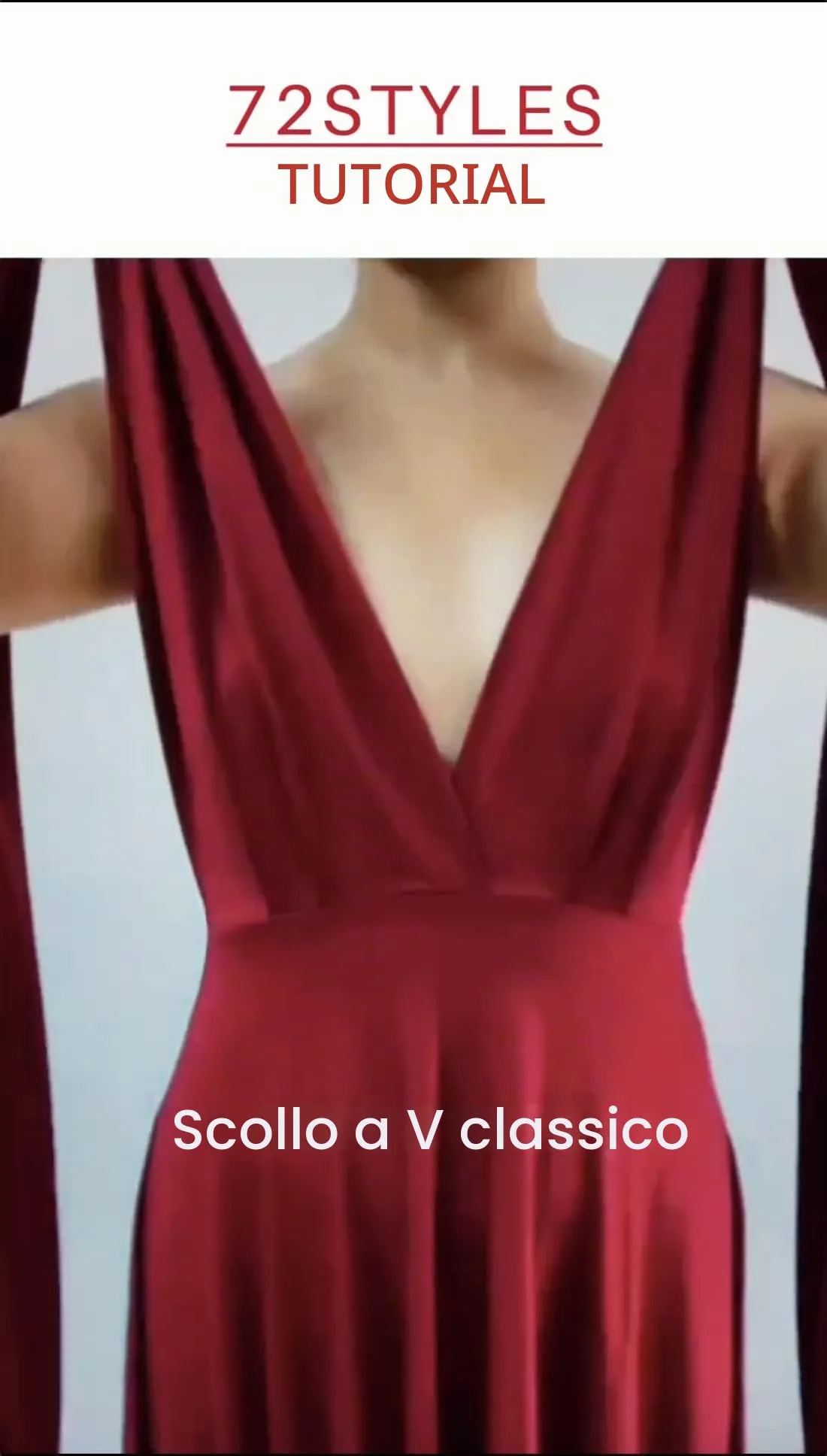 72styles Abito Cerimonia Donna Vestito Elegante Infinity Damigella d'Onore - immagine 7