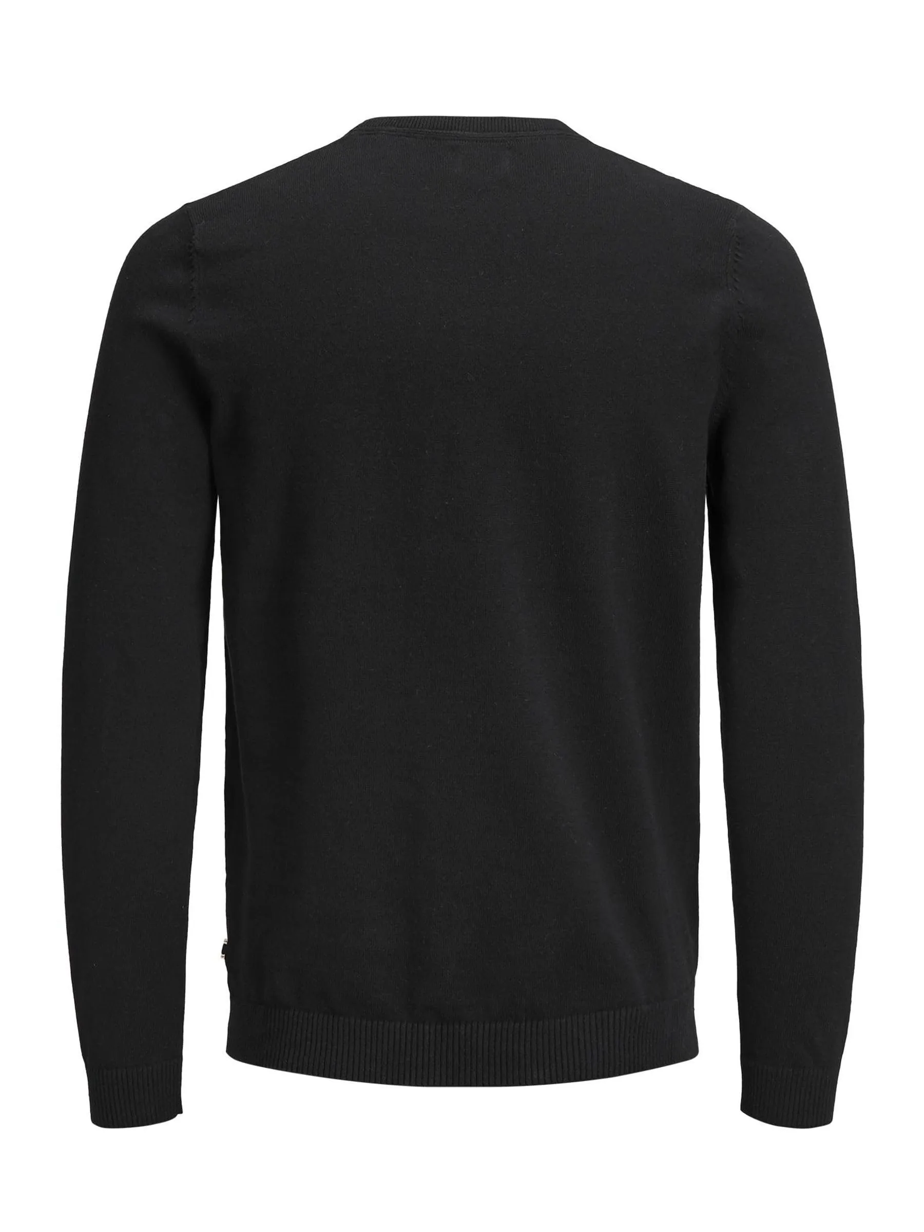 Jack & Jones Jjebasic Knit Crew Neck Noos Sweatshirt, Nero (Navy Blazer), L - immagine 4