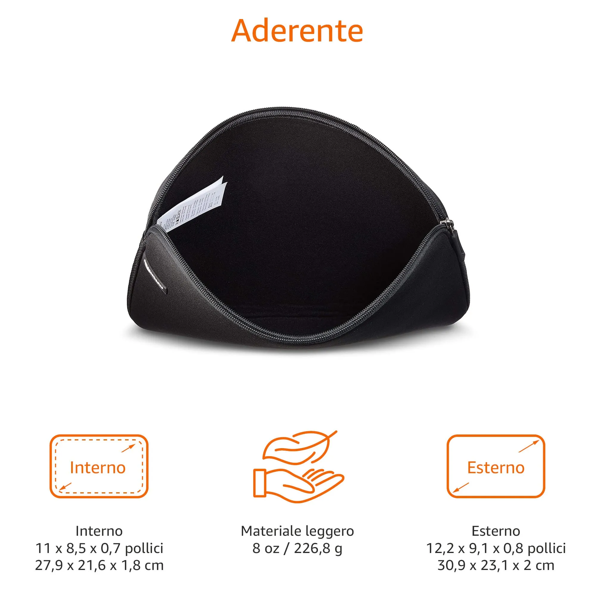Amazon Basics Custodia per Laptop 11,6 pollici, Nero - immagine 4
