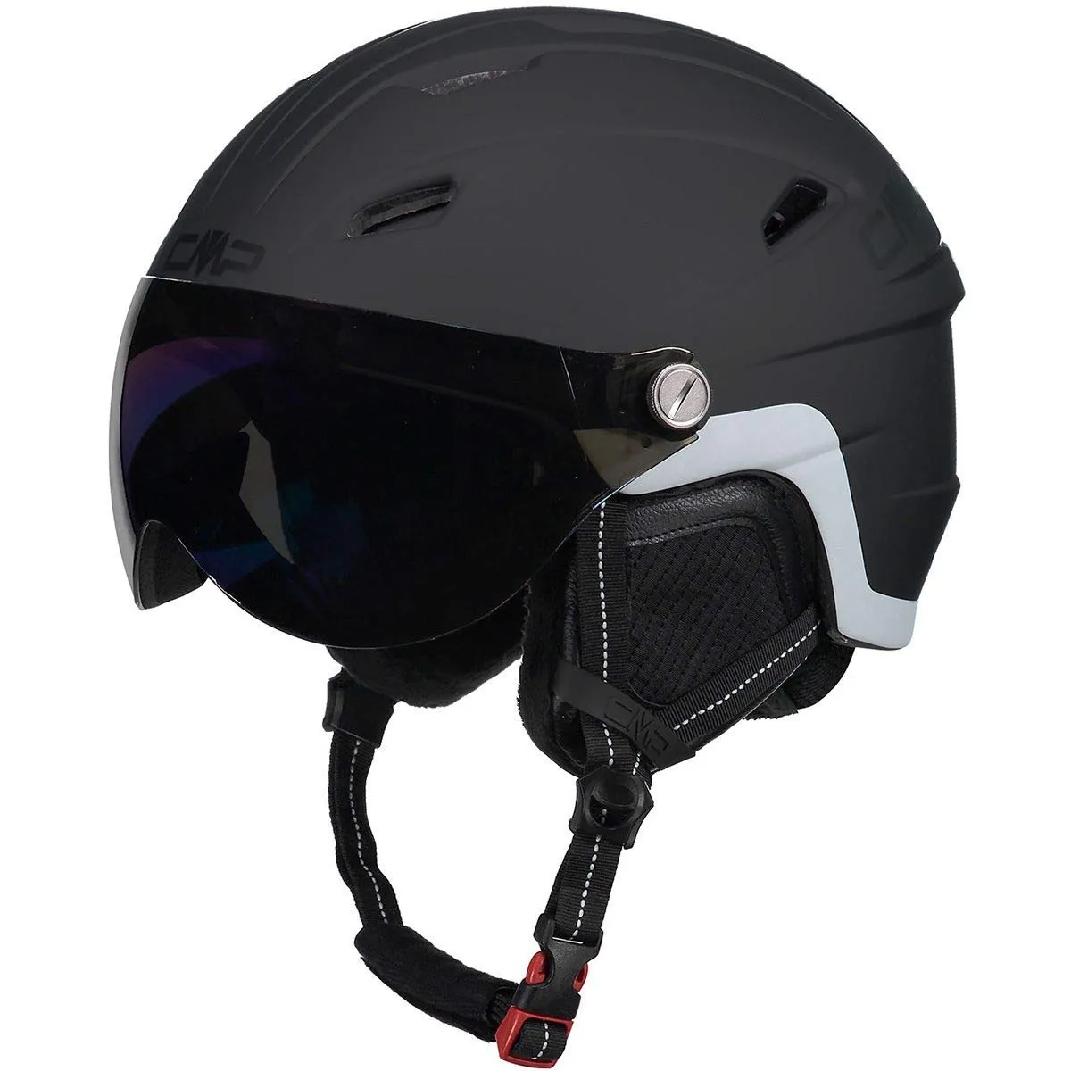 CMP Casco da sci Wa-2 con visiera, Nero, L - immagine 1
