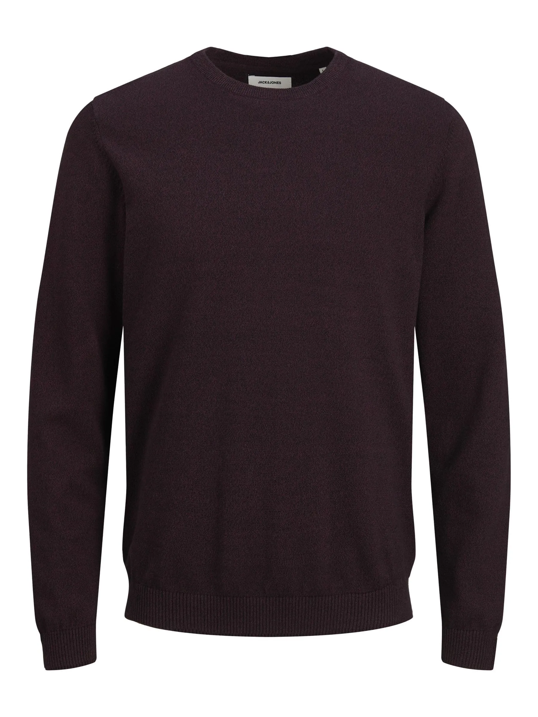 Jack & Jones Jjebasic Knit Crew Neck Noos Sweatshirt - Port Royale Detail: Twisted with Black, X-Small - immagine 1