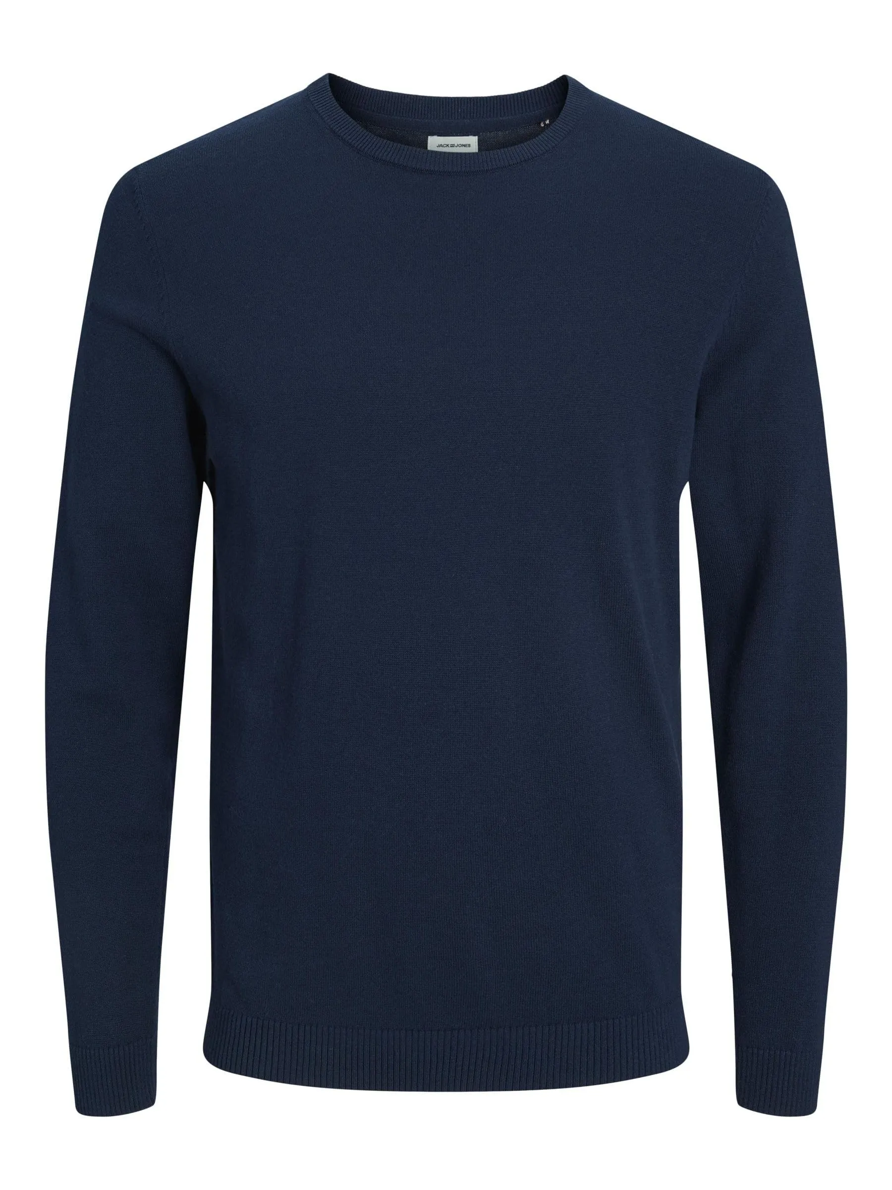 Jack & Jones Jjebasic Knit Crew Neck Noos Sweatshirt, Navy Blazer, X-Small - immagine 1