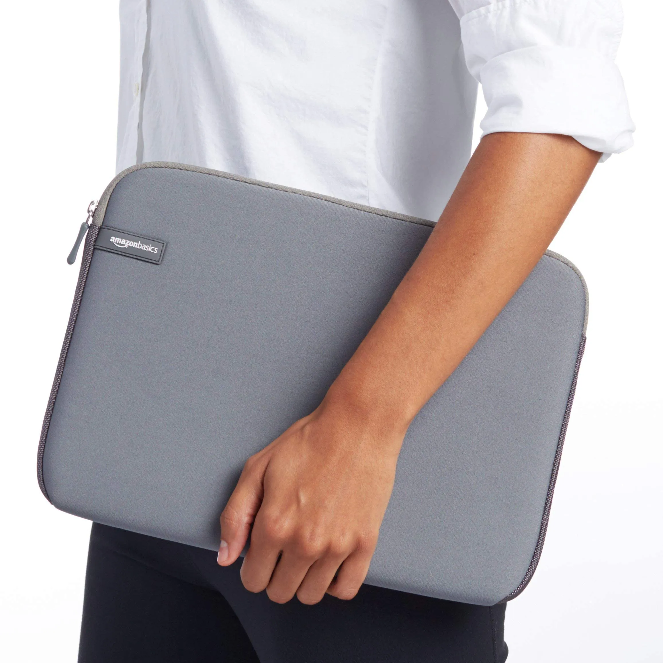 Amazon Basics Custodia per Laptop 13,3 Pollici, Grigio - immagine 10