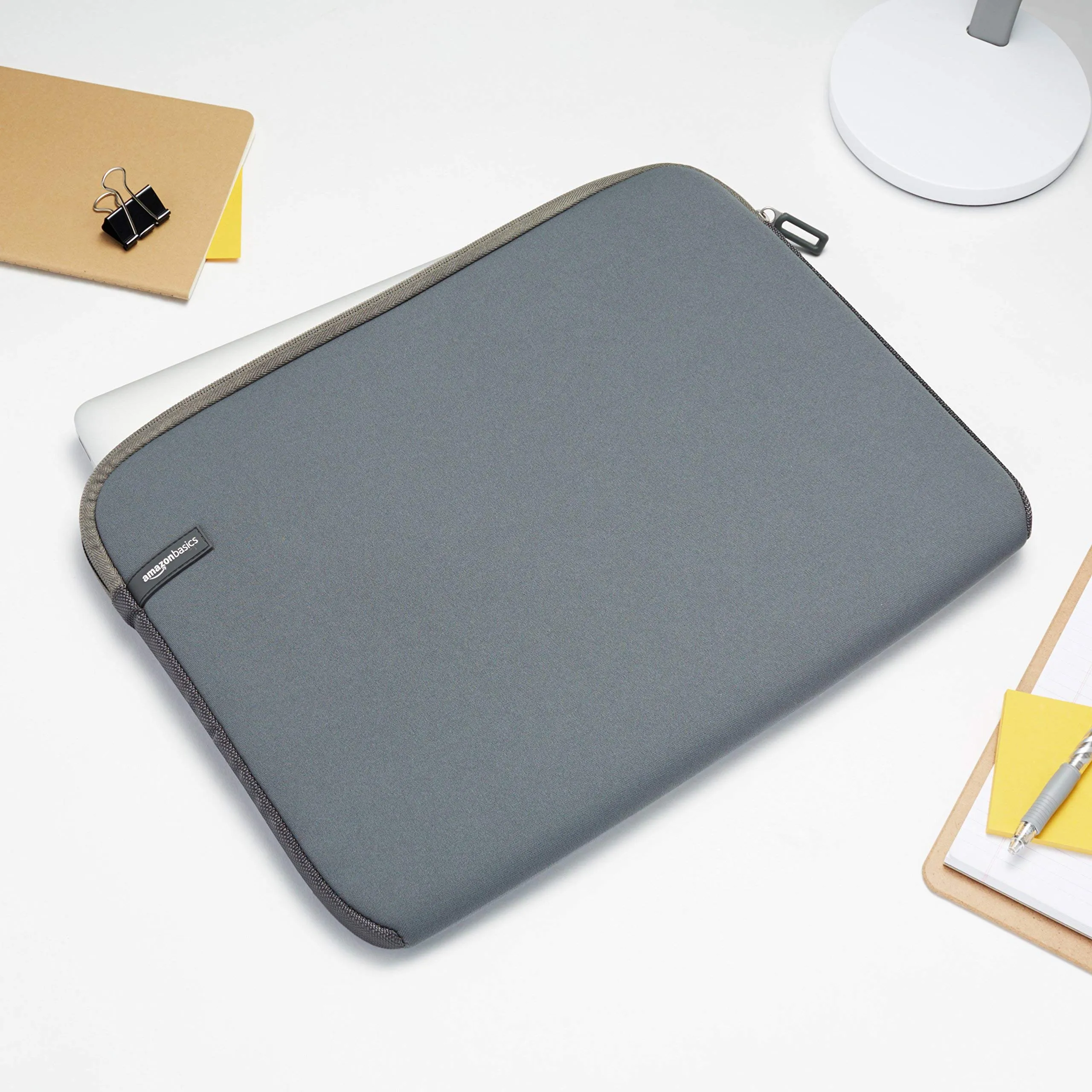Amazon Basics Custodia Protettiva per Laptop 15.6 Pollici, Grigio - immagine 7