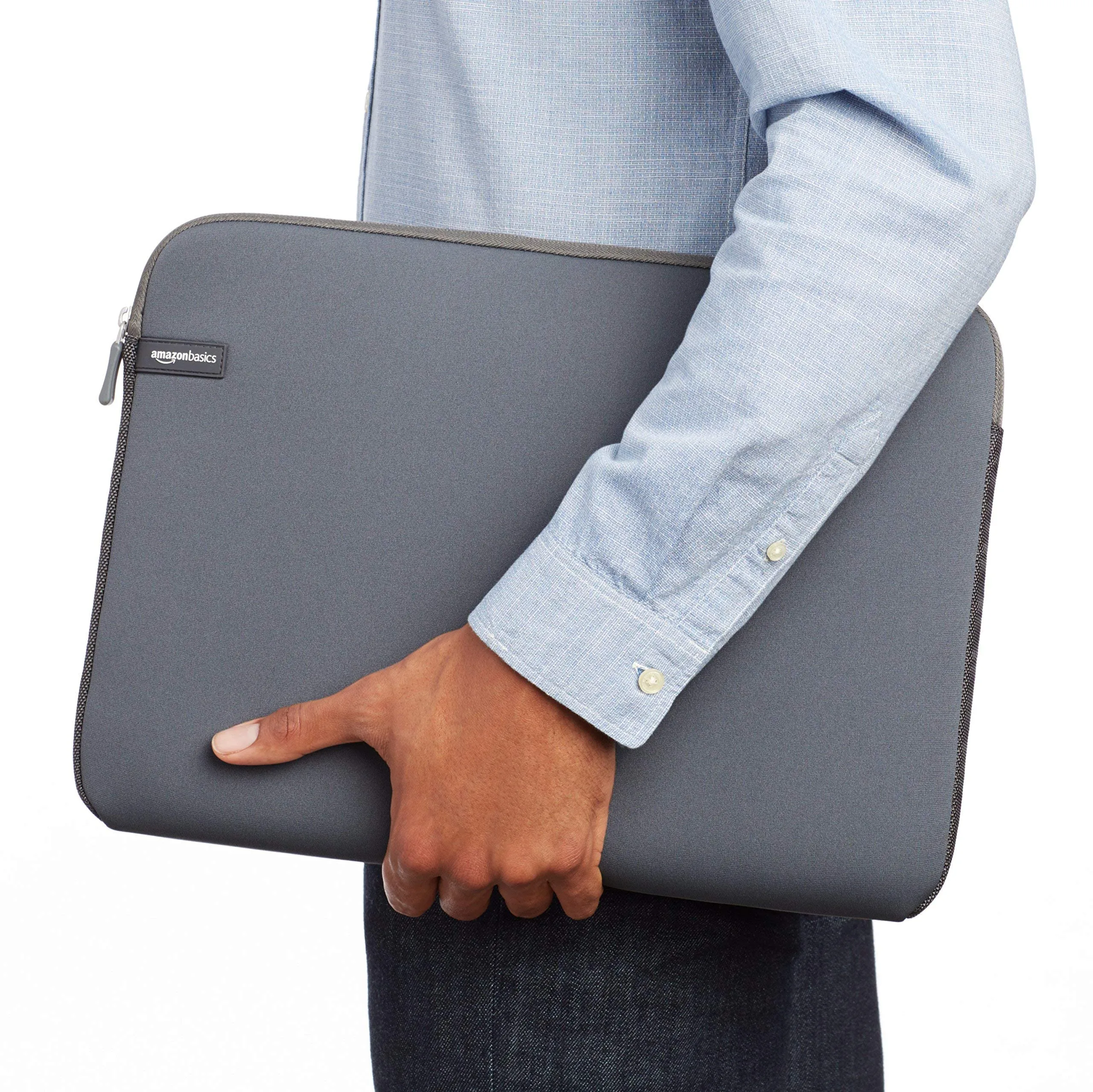 Amazon Basics Custodia Protettiva per Laptop 15.6 Pollici, Grigio - immagine 8
