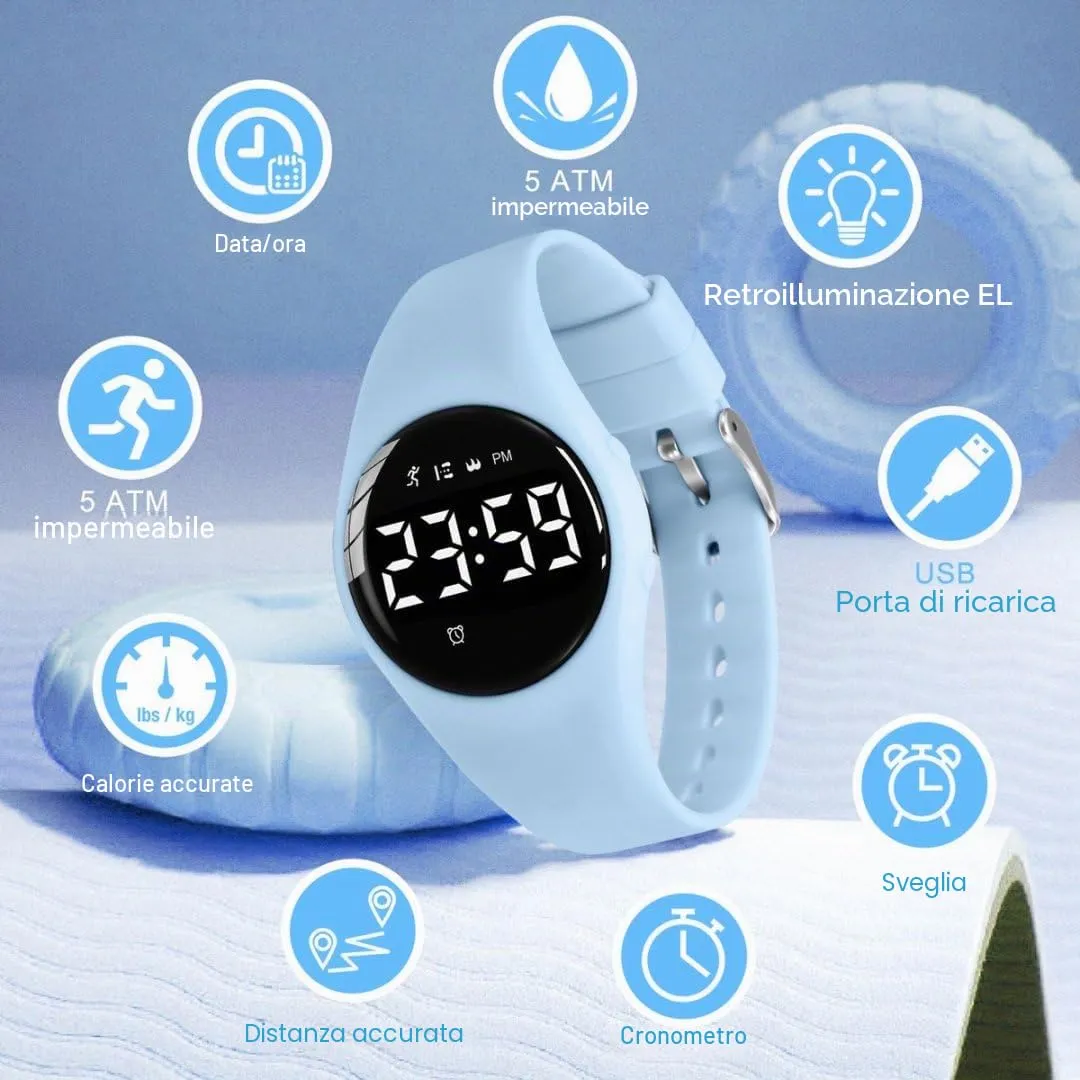 BEN NEVIS Orologio da Polso Sportivo Digitale per Bambini con Sveglia, Calorie e Contapassi - immagine 3