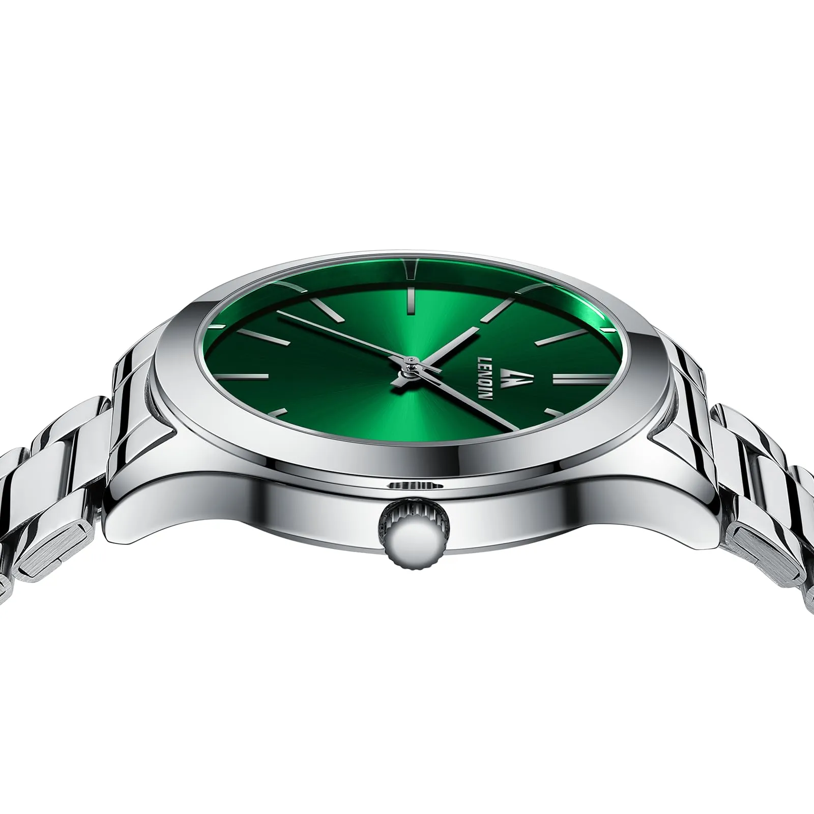 LN LENQIN Orologio Uomo Analogico al Quarzo in Acciaio Inox Impermeabile 50M - immagine 5