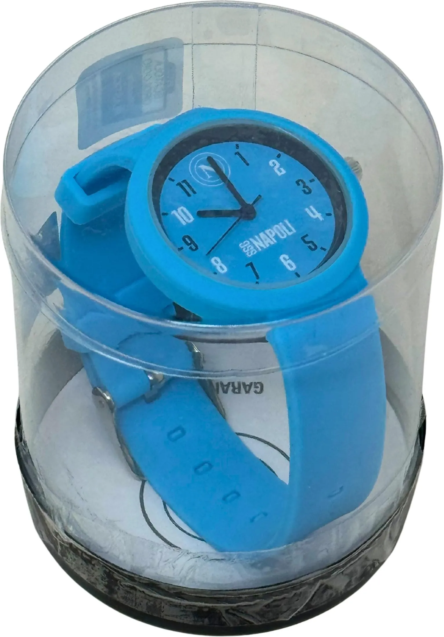 Clondo Orologio da Polso Analogico per Bambini Napoli, Cassa 33mm, Cinturino in Silicone, Azzurro - immagine 5