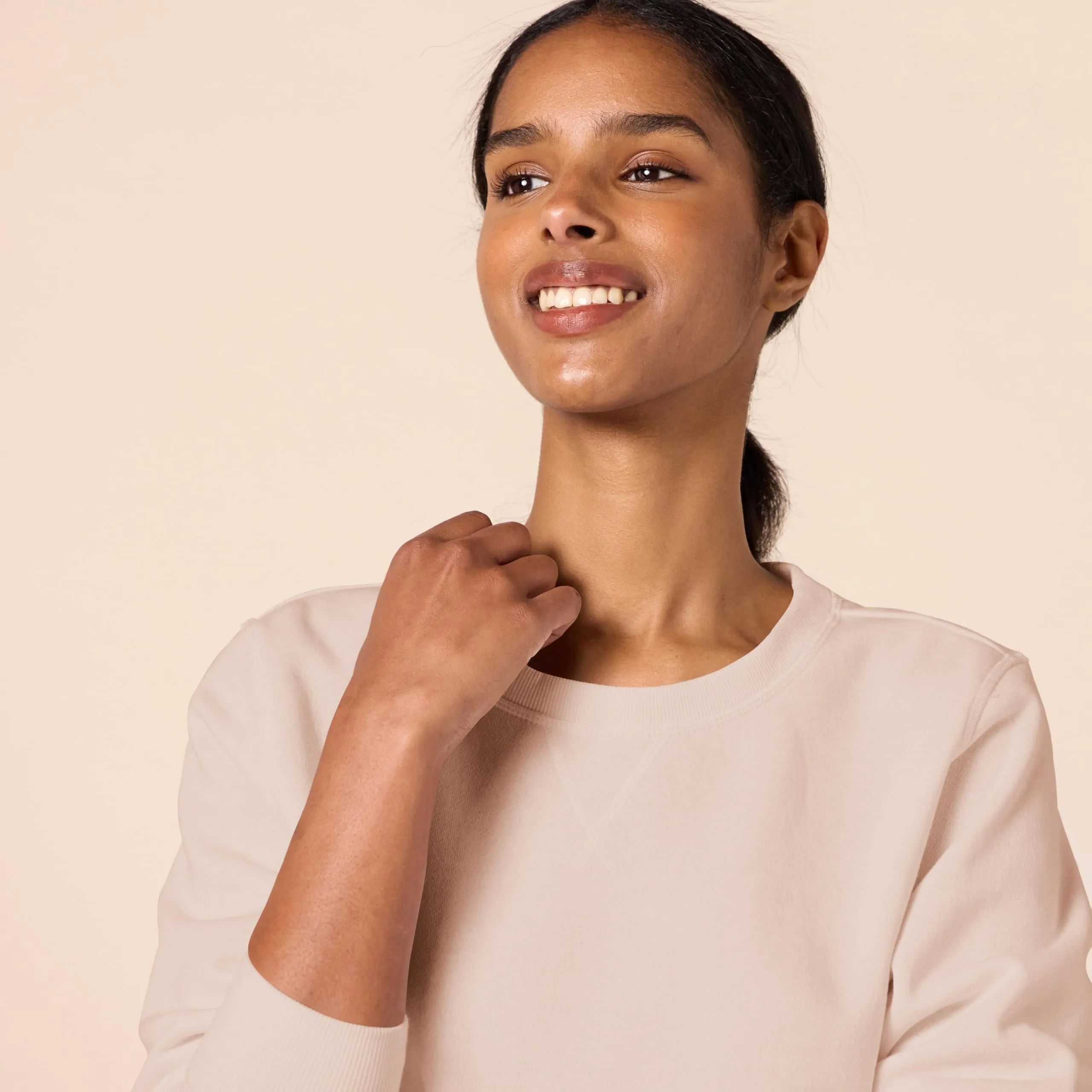 Amazon Essentials Felpa in Pile Girocollo Donna, Rosa Chiaro, M - immagine 4