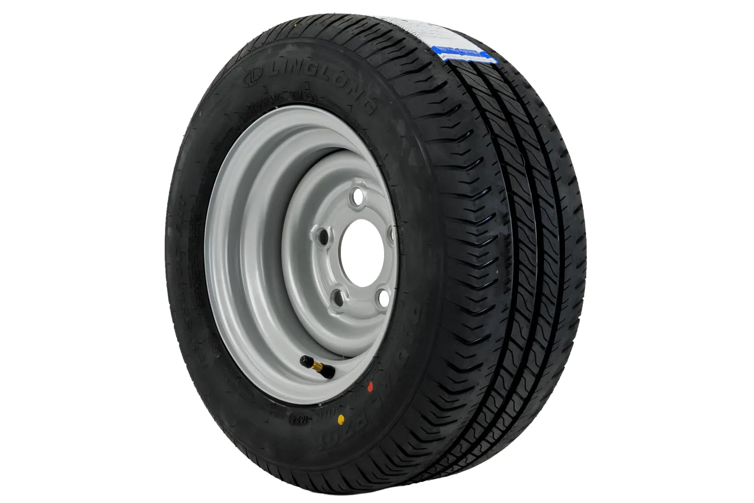 UNITRAILER Ruota Rinforzata 195/55 R10C per Rimorchio, Portata 750 kg, Cerchio Acciaio 6Jx10 H2 5x112 ET:-4, Pneumatico Linglong R701 - immagine 3