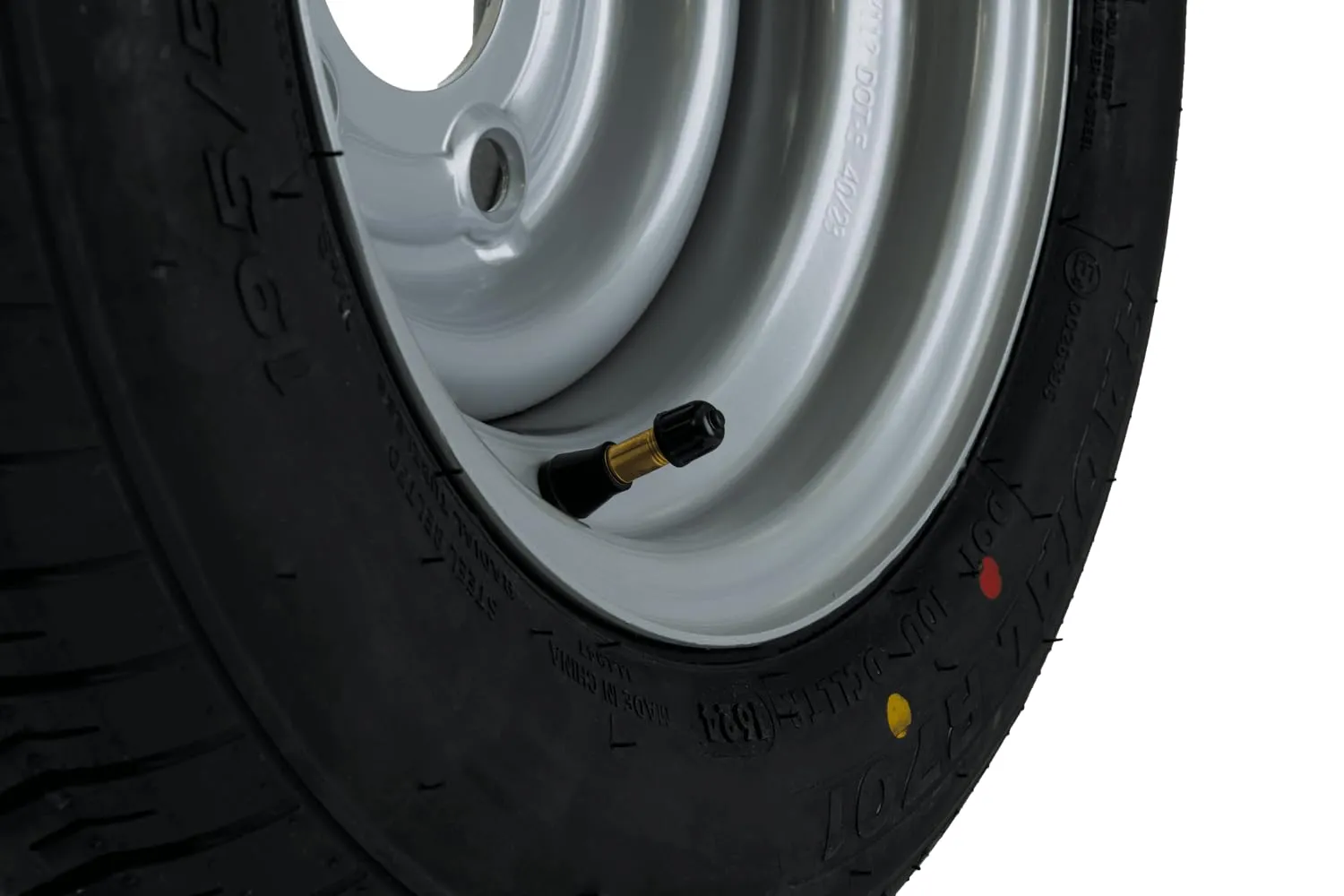 UNITRAILER Ruota Rinforzata 195/55 R10C per Rimorchio, Portata 750 kg, Cerchio Acciaio 6Jx10 H2 5x112 ET:-4, Pneumatico Linglong R701 - immagine 8