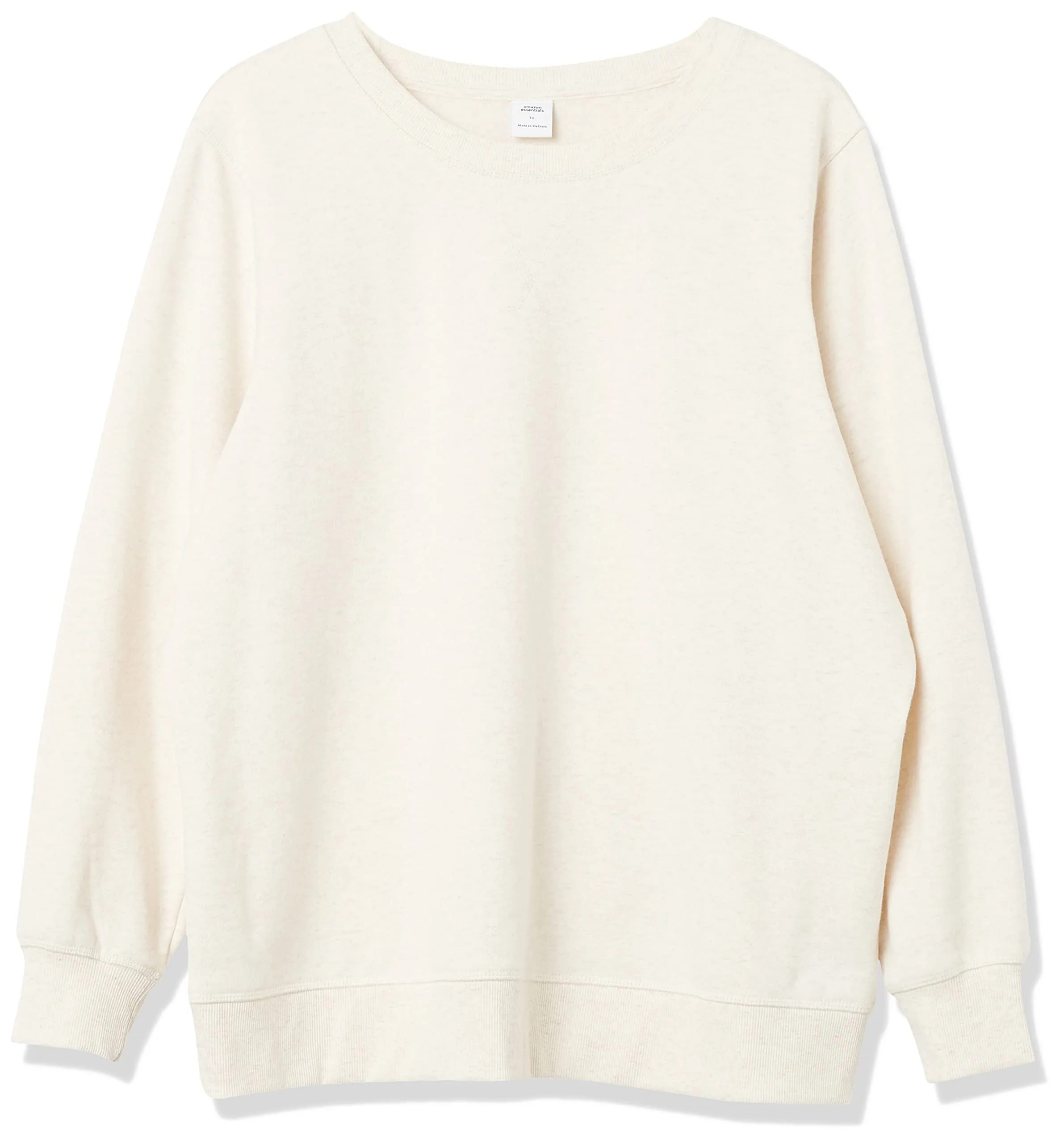 Amazon Essentials Wae50014fl18 Felpa Donna, Beige (Oatmeal Heather), Medium - immagine 8