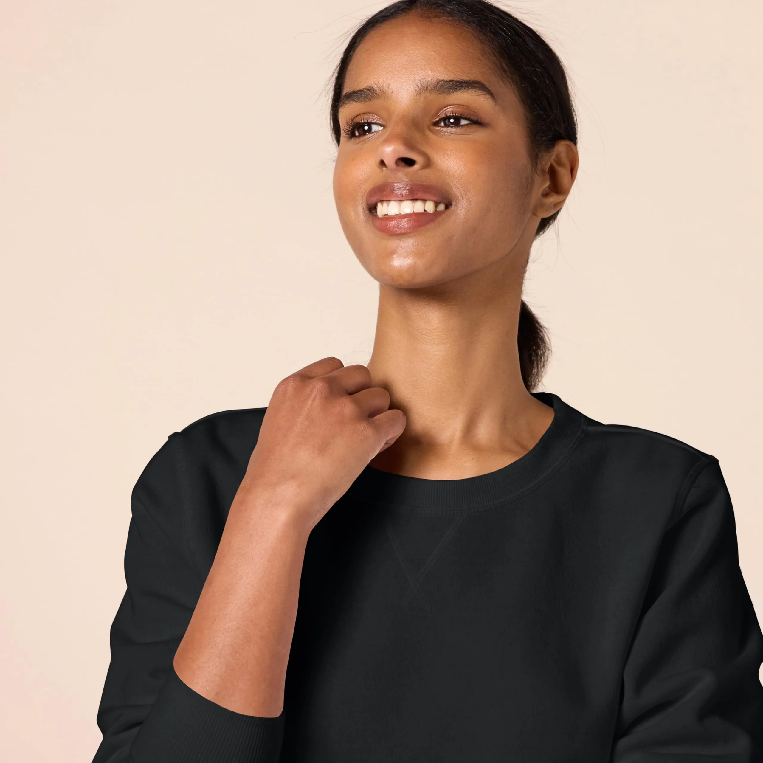 Amazon Essentials Wae50014fl18 Felpa Donna, Nero, Medium - immagine 4