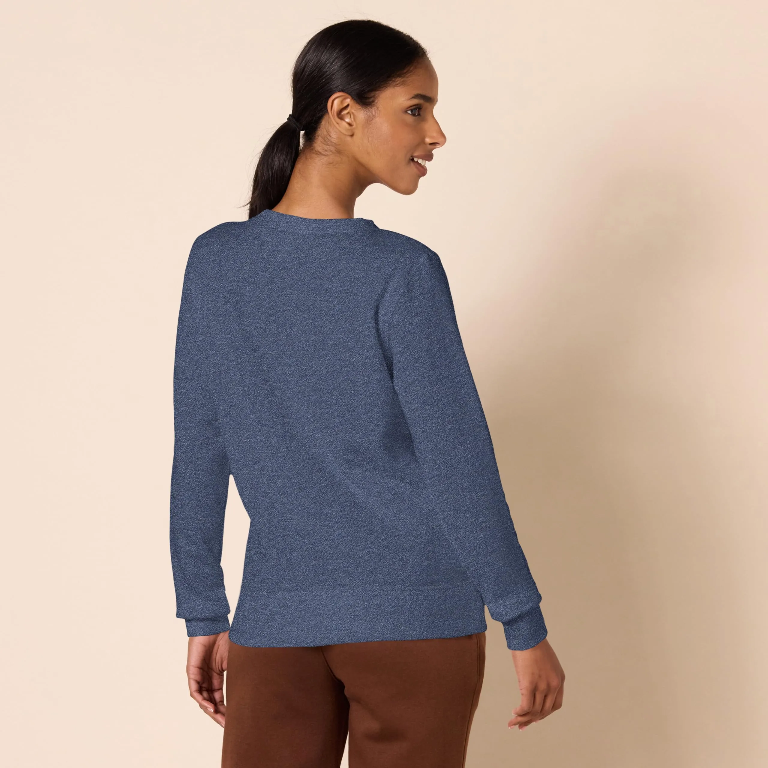 Amazon Essentials Wae50014fl18 Felpa Donna, Blu Navy Heather, Small - immagine 2