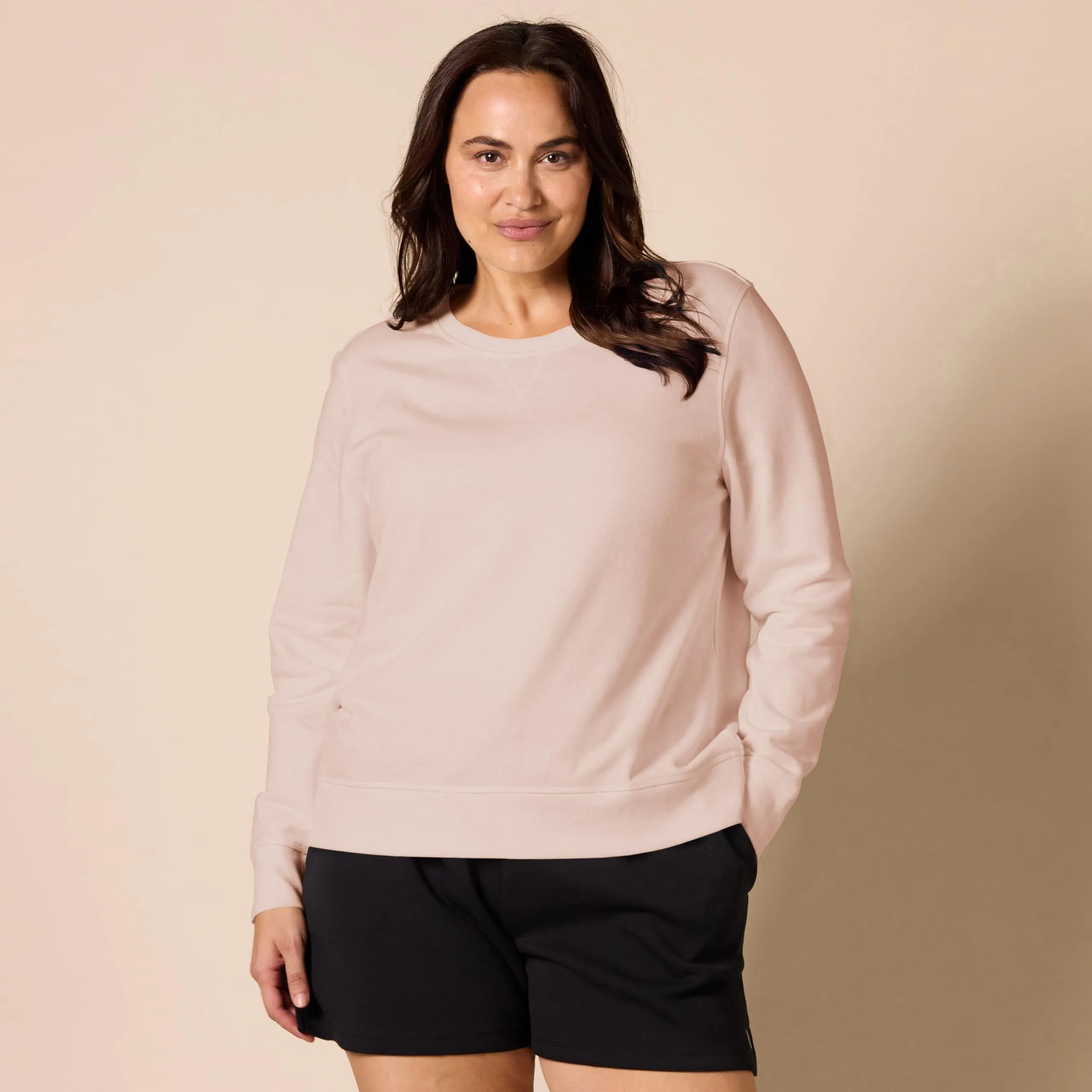Amazon Essentials Wae50014fl18 Felpa Donna, Rosa (Light Pink), Small - immagine 6