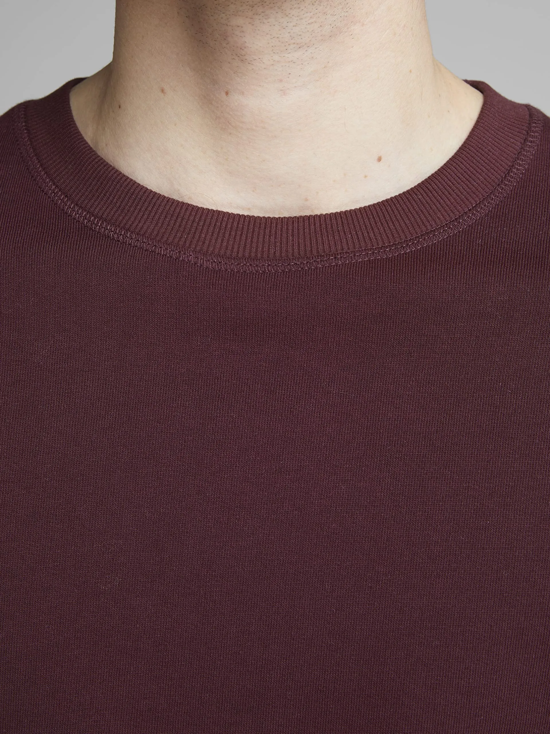 Jack & Jones JJEHOLMEN Sweat Crew Neck Noos Felpa, Rosso Port Royale, Regular Fit, XL - immagine 8