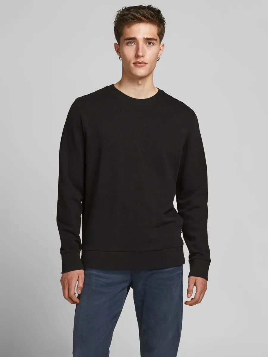 Jack & Jones JJEHOLMEN Sweat Crew Neck Noos Felpa, Black, XL, Regular Fit - immagine 2