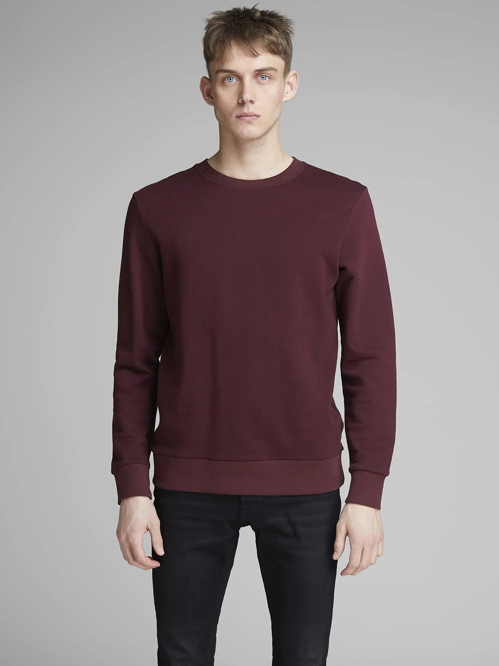 Jack & Jones JJEHOLMEN Crew Neck Sweatshirt, Port Royale, XXL - immagine 2