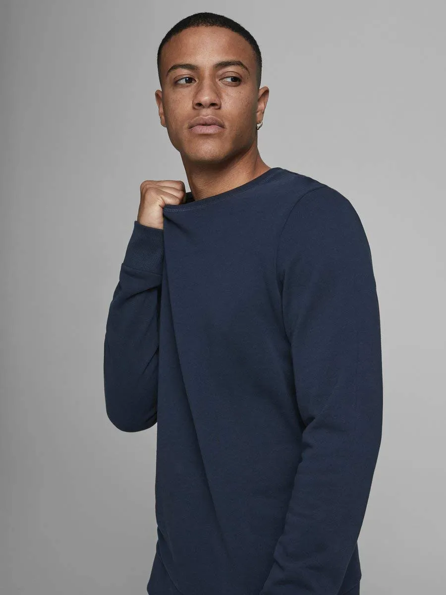 Jack & Jones JJEHOLMEN Sweat Crew Neck Noos Felpa - Navy Blazer, XXL - immagine 8