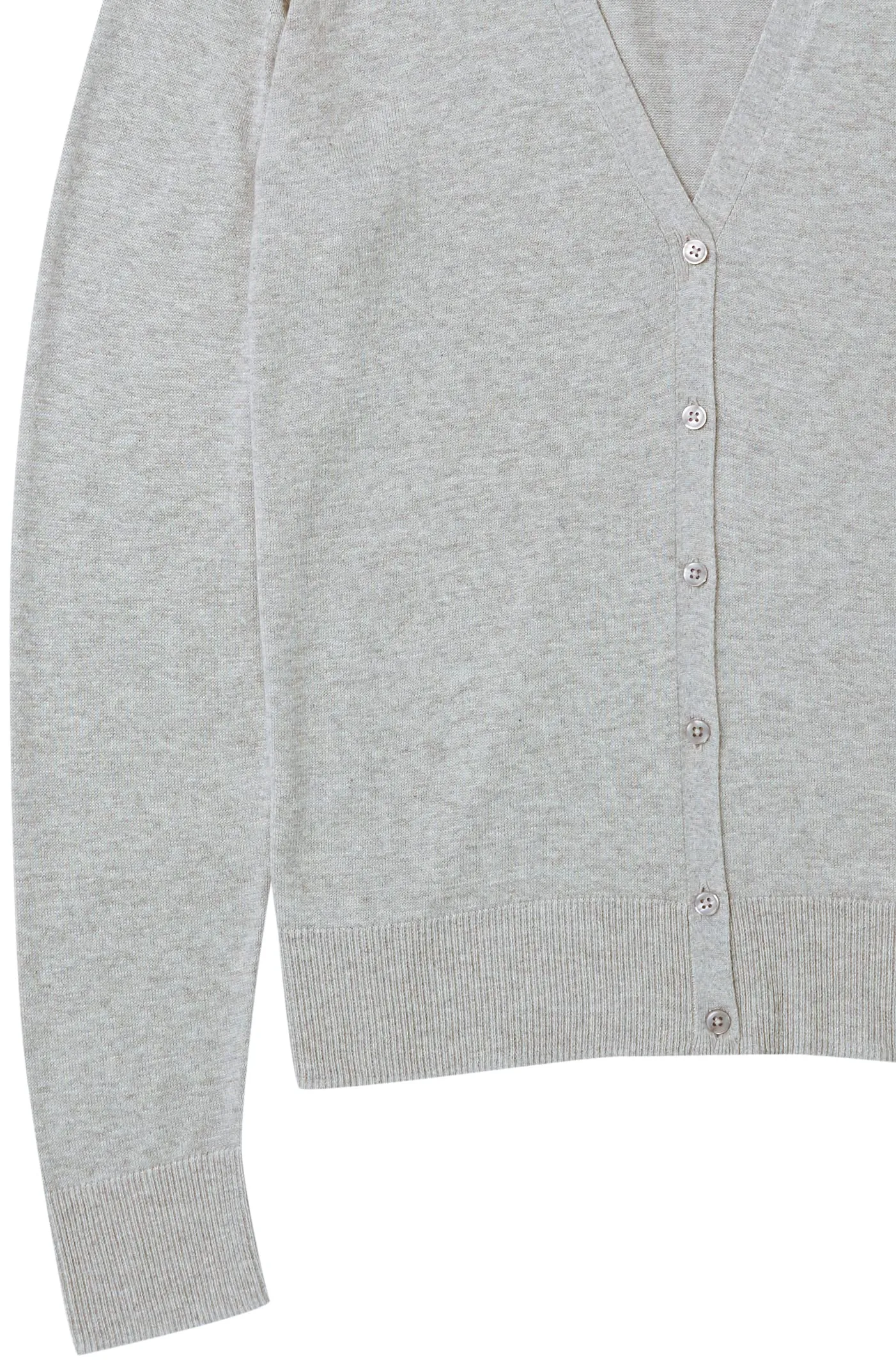 Amazon Essentials Felpa Cardigan Leggera Donna, Grigio Chiaro Puntinato, XXL - immagine 6