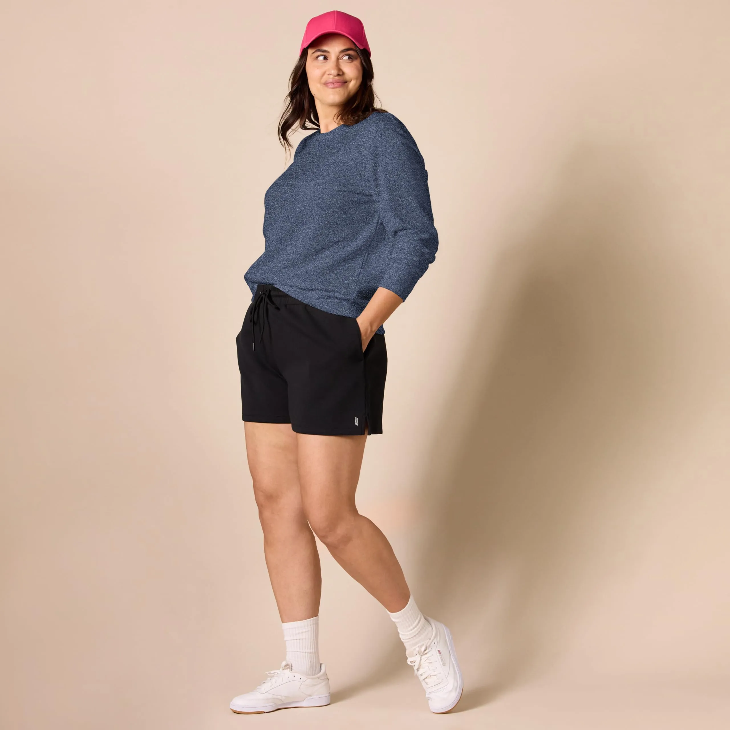 Amazon Essentials Wae50014fl18 Felpa Donna, Blu (Navy Heather), Medium - immagine 7