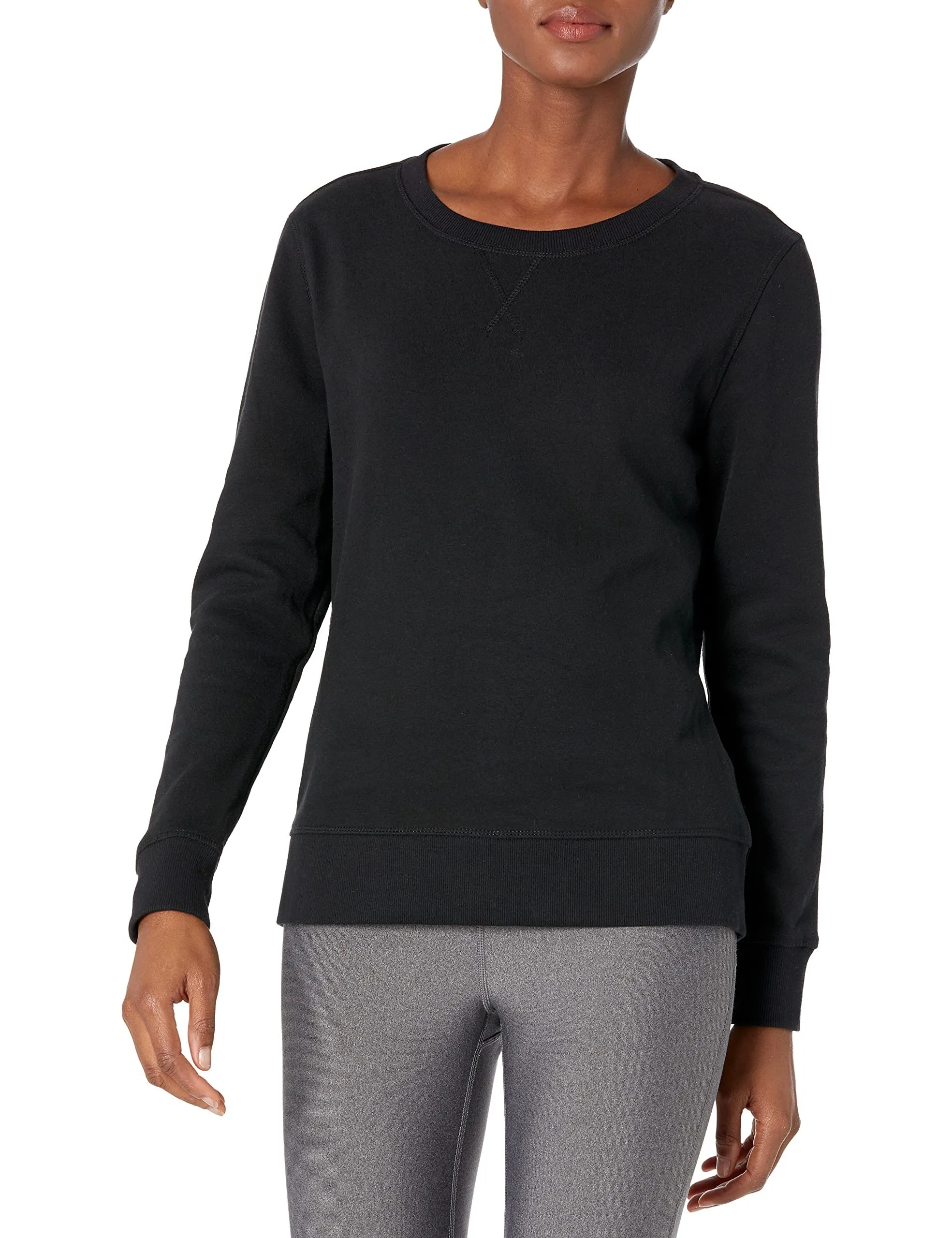 Amazon Essentials Wae50014fl18 Felpa Donna, Nero, Small - immagine 1