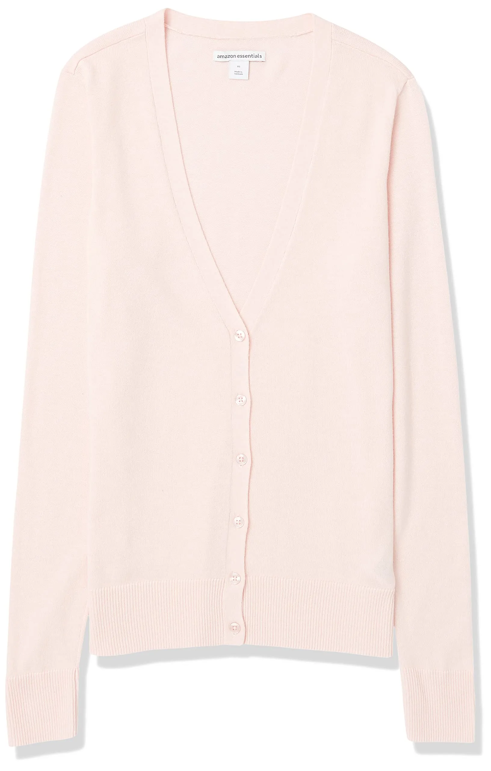 Amazon Essentials Felpa Cardigan Leggera Donna, Rosa Chiaro, XS - immagine 7