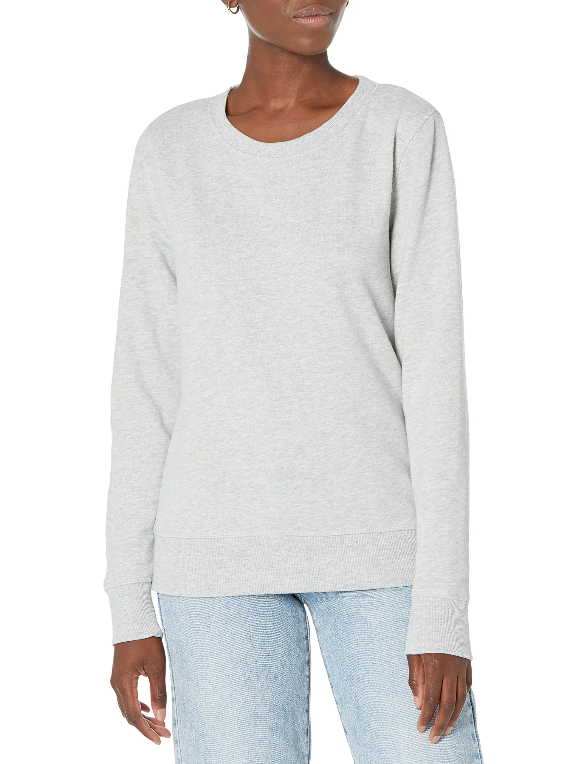 Amazon Essentials Wae50014fl18 Felpa Donna, Grigio Light Grey Heather, XXL - immagine 1