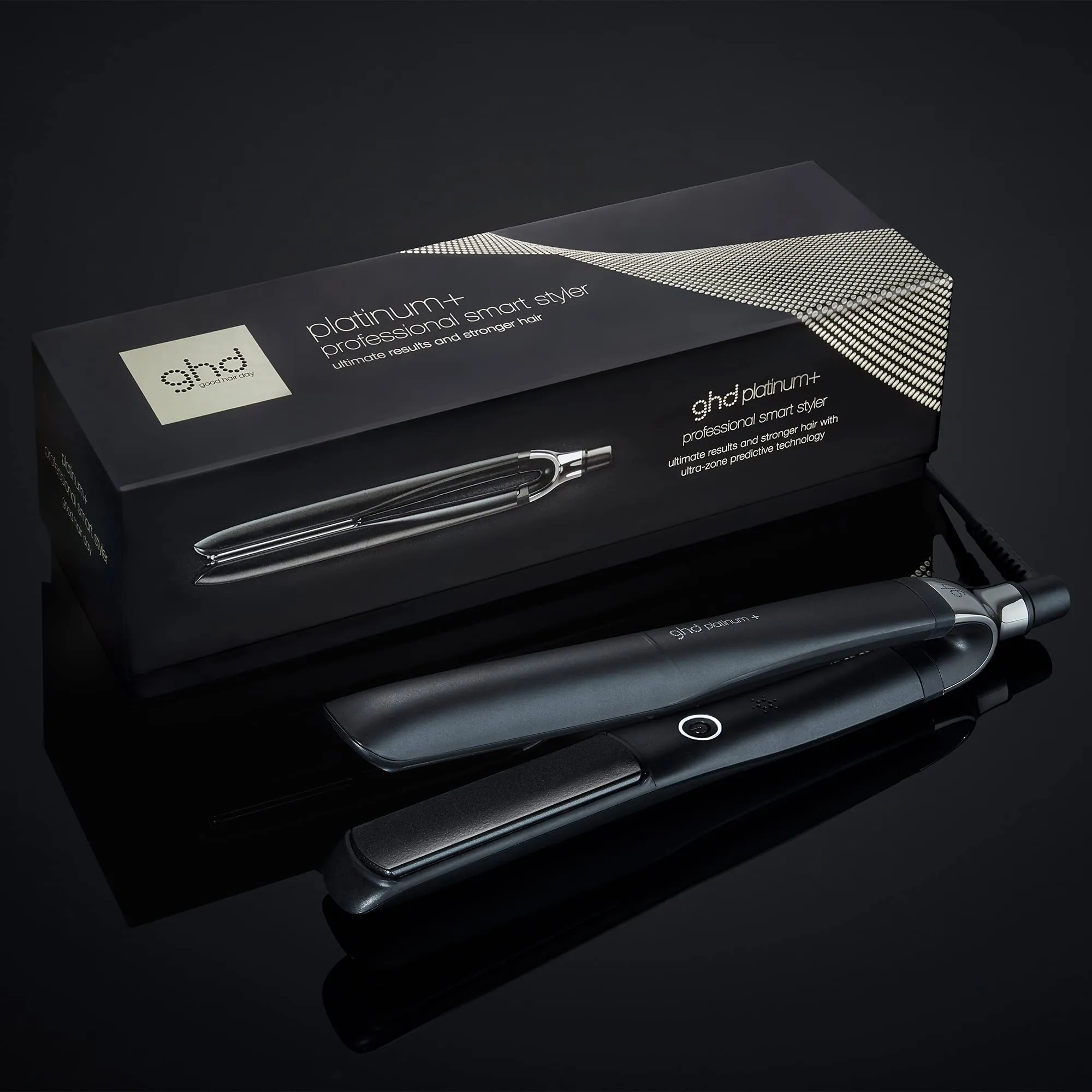 ghd Platinum+ Styler - Piastra per capelli professionale e intelligente (Nera) - immagine 2