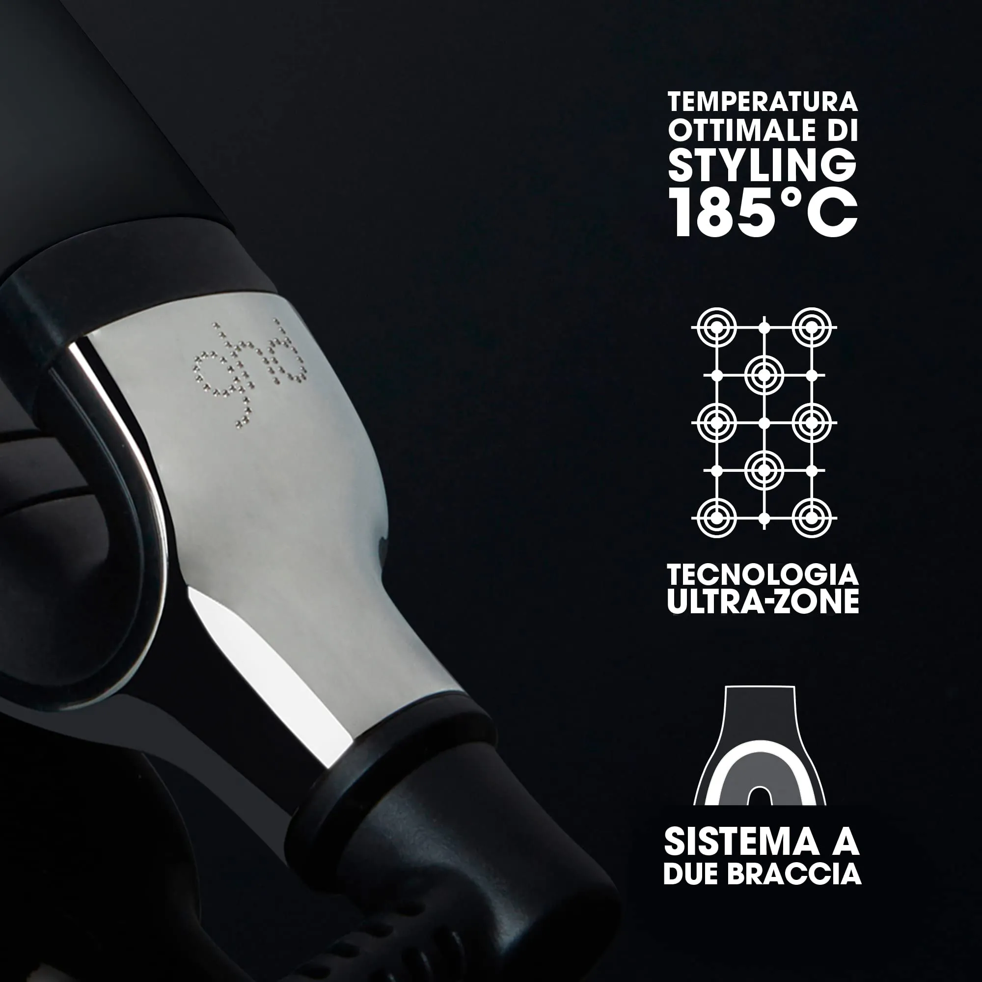 ghd Platinum+ Styler - Piastra per capelli professionale e intelligente (Nera) - immagine 3
