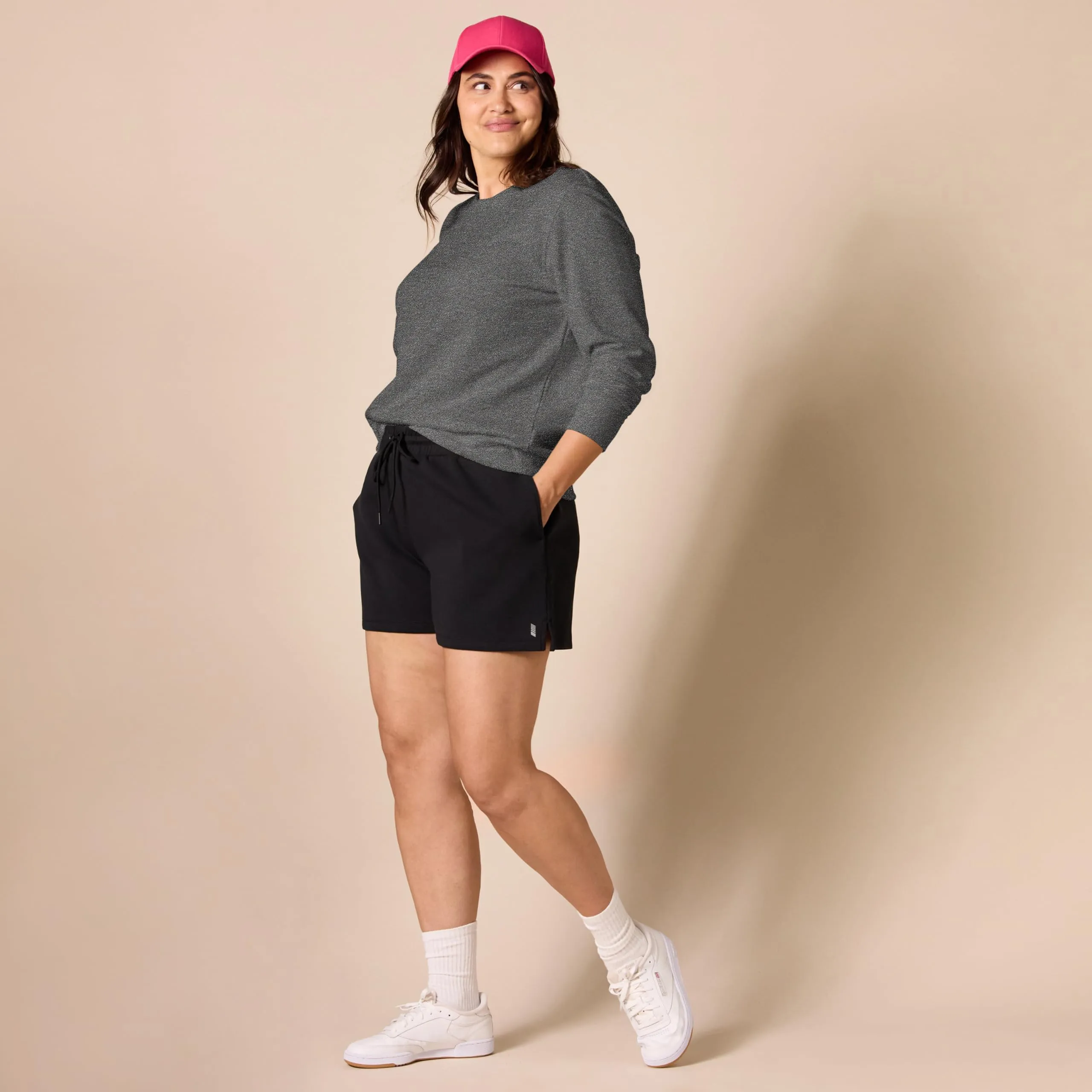 Amazon Essentials Wae50014fl18 Felpa Donna, Grigio Charcoal Heather, Medium - immagine 7
