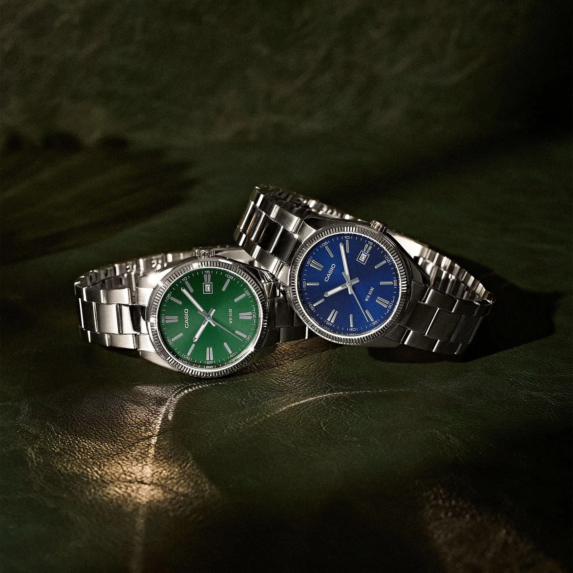 Casio MTP-1302PD-2AVEF Orologio Analogico Quarzo Uomo in Acciaio Inox Blu - immagine 2