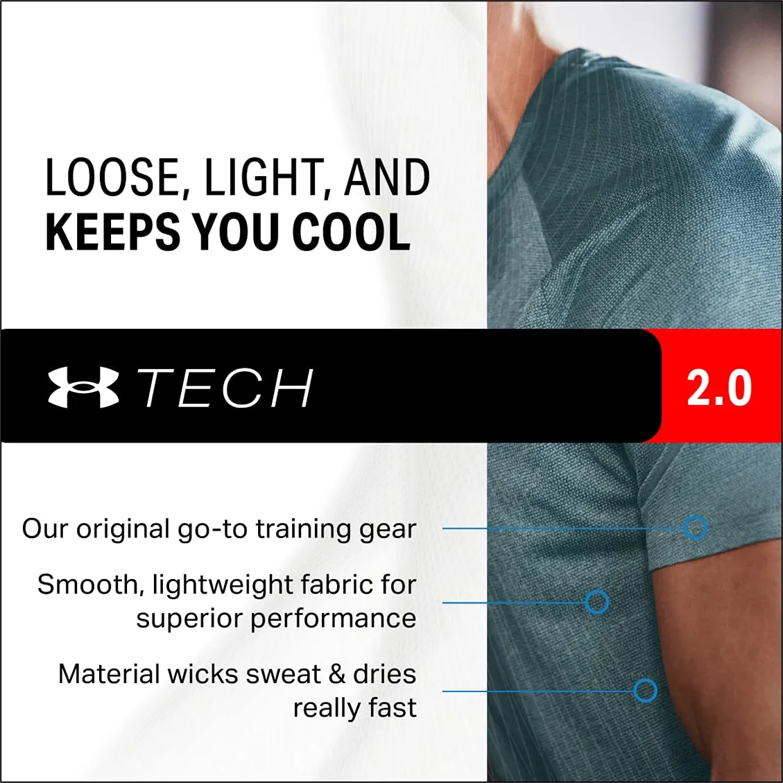 Under Armour 1290140-436 Polo a Manica Corta, Blue Circuit/Graphite, XS - immagine 2