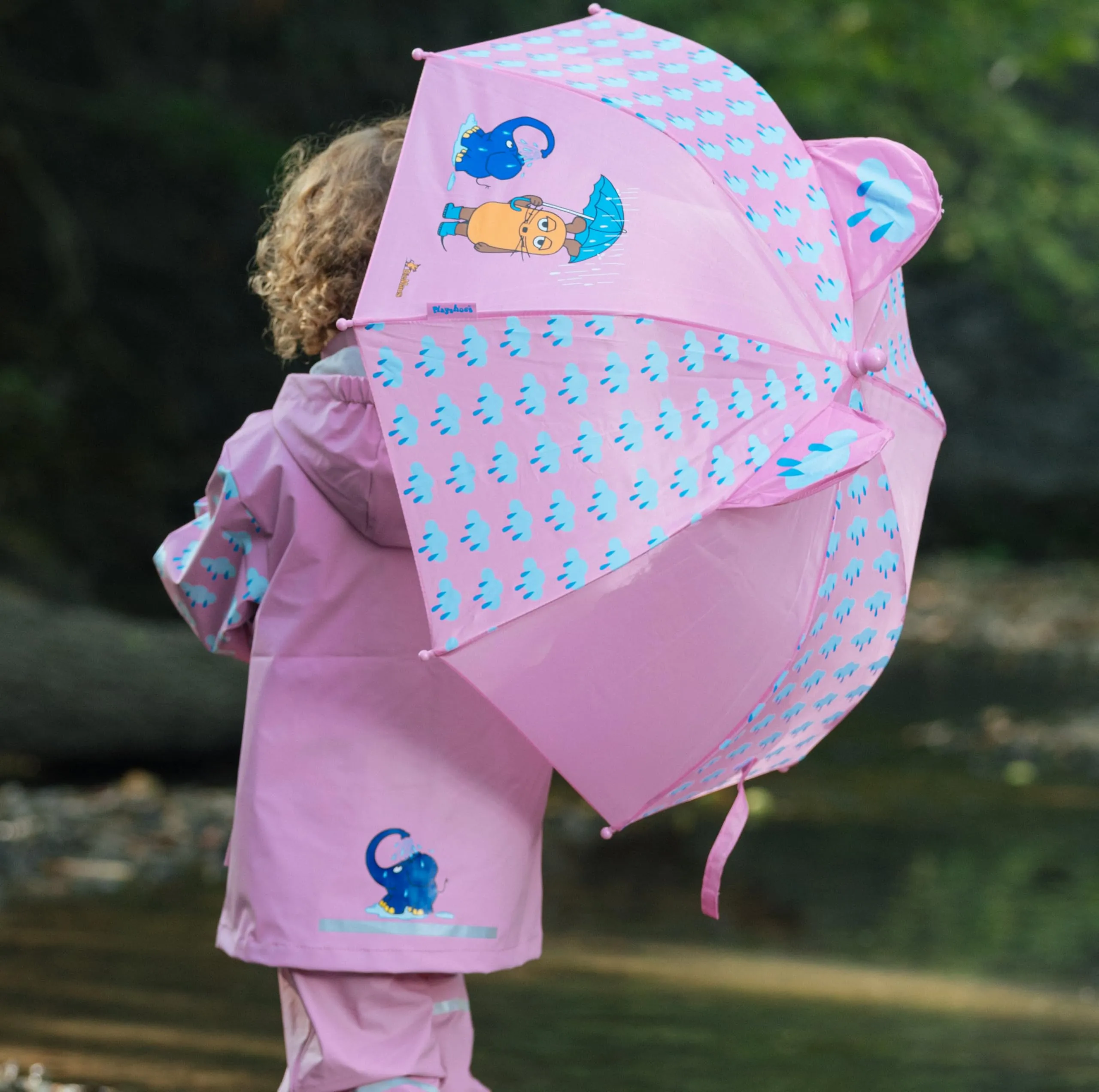 Playshoes Giacca da pioggia Unisex Bambini e Ragazzi, Rosa Il Topo, 104 - immagine 6
