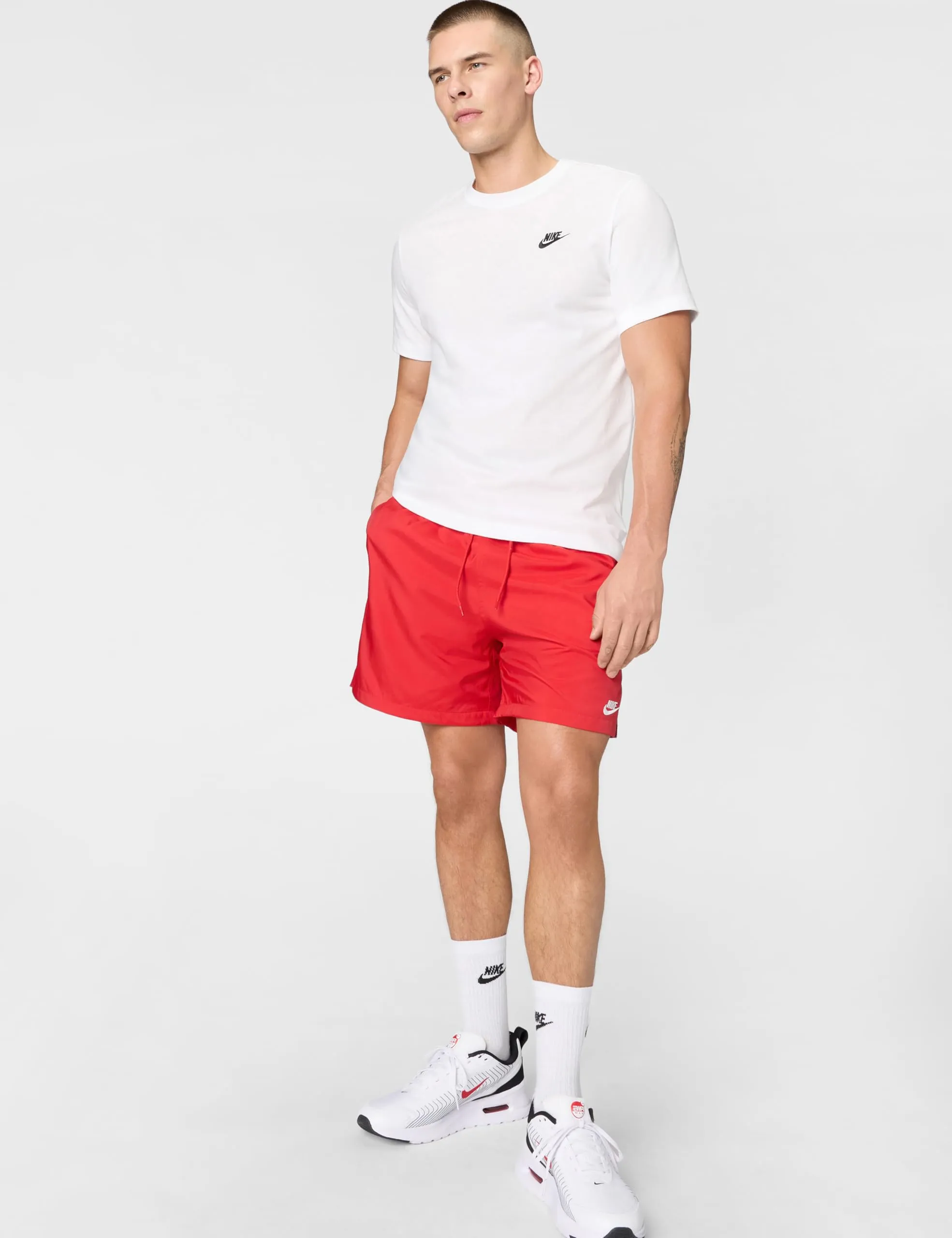 Nike NSW Club Tee, White Black, S - immagine 5