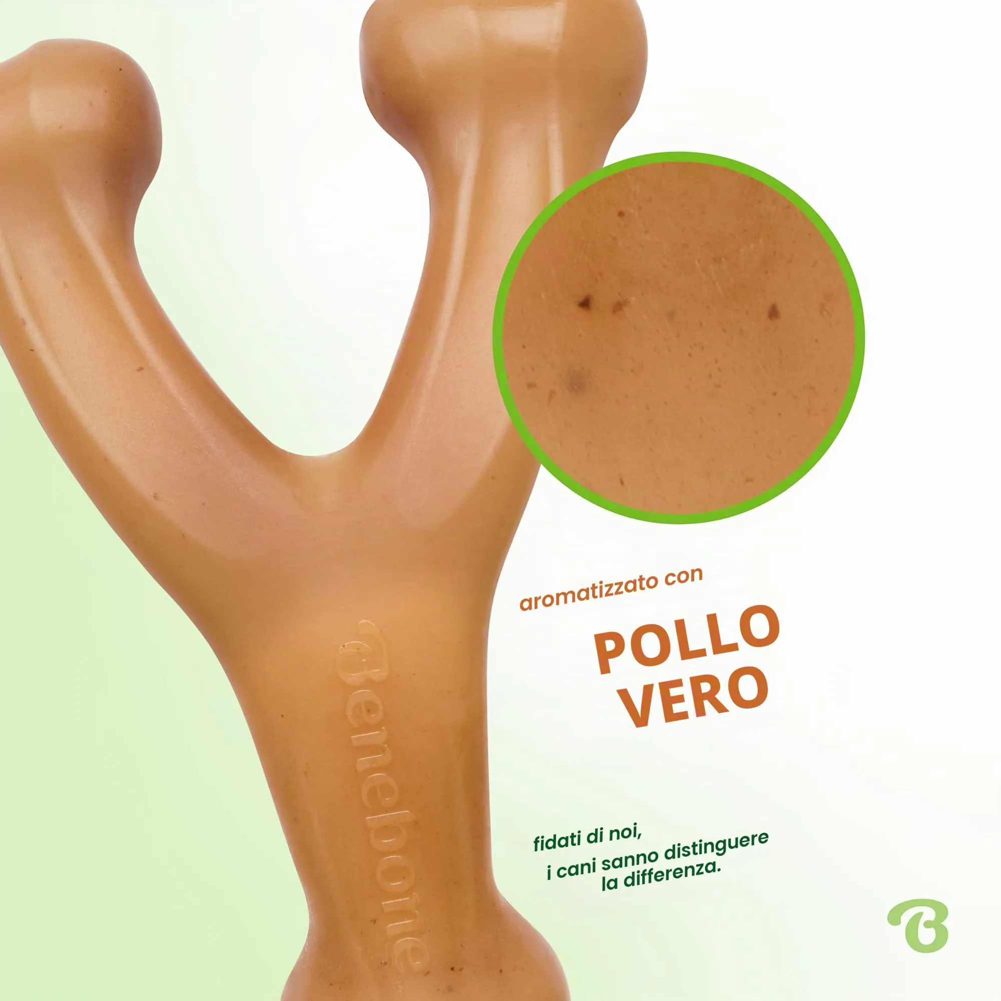 Benebone Wishbone Gioco da Masticare per Cani, Pollo Reale, Medio - immagine 2