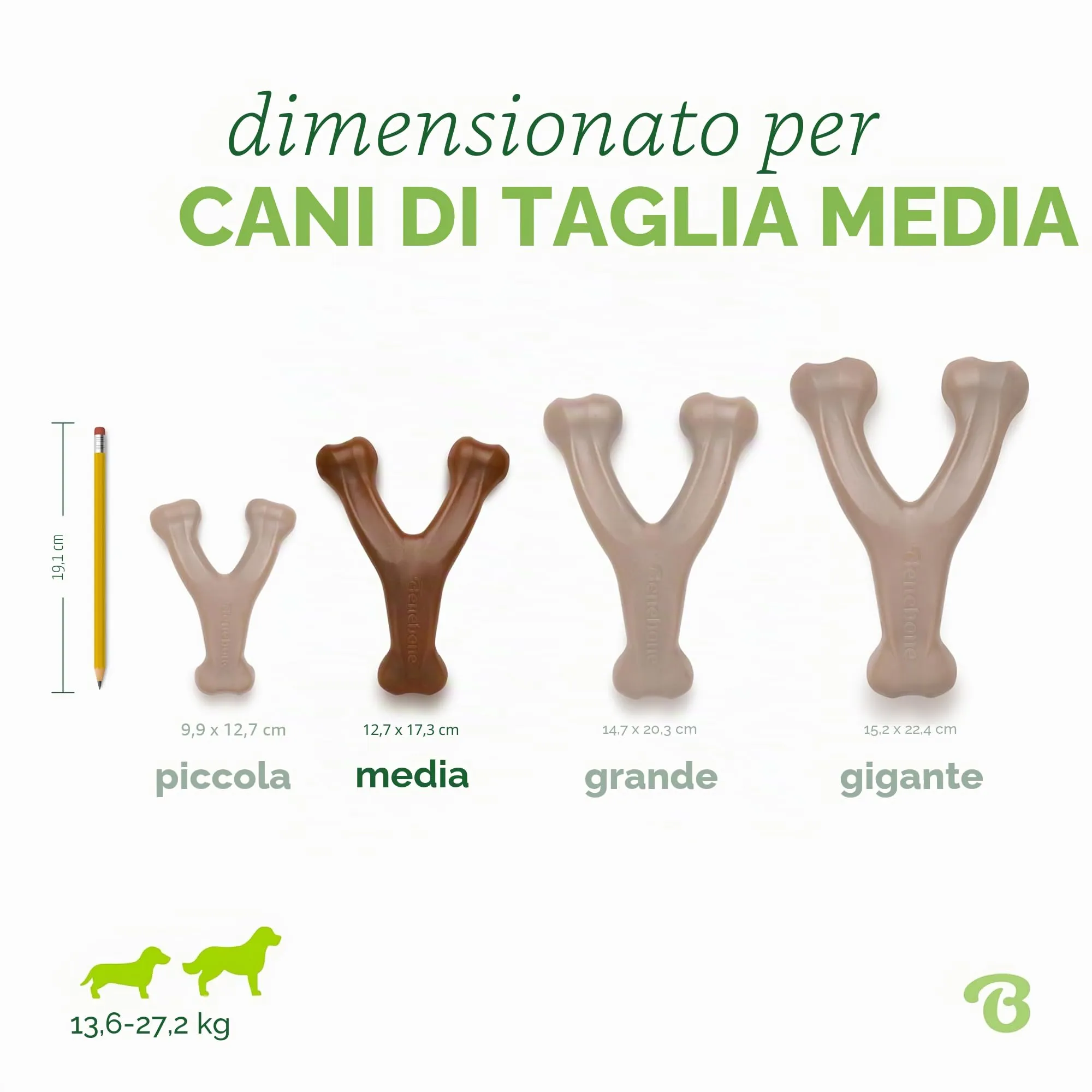Benebone Wishbone Gioco da Masticare per Cani, Arachidi, Medio - immagine 4